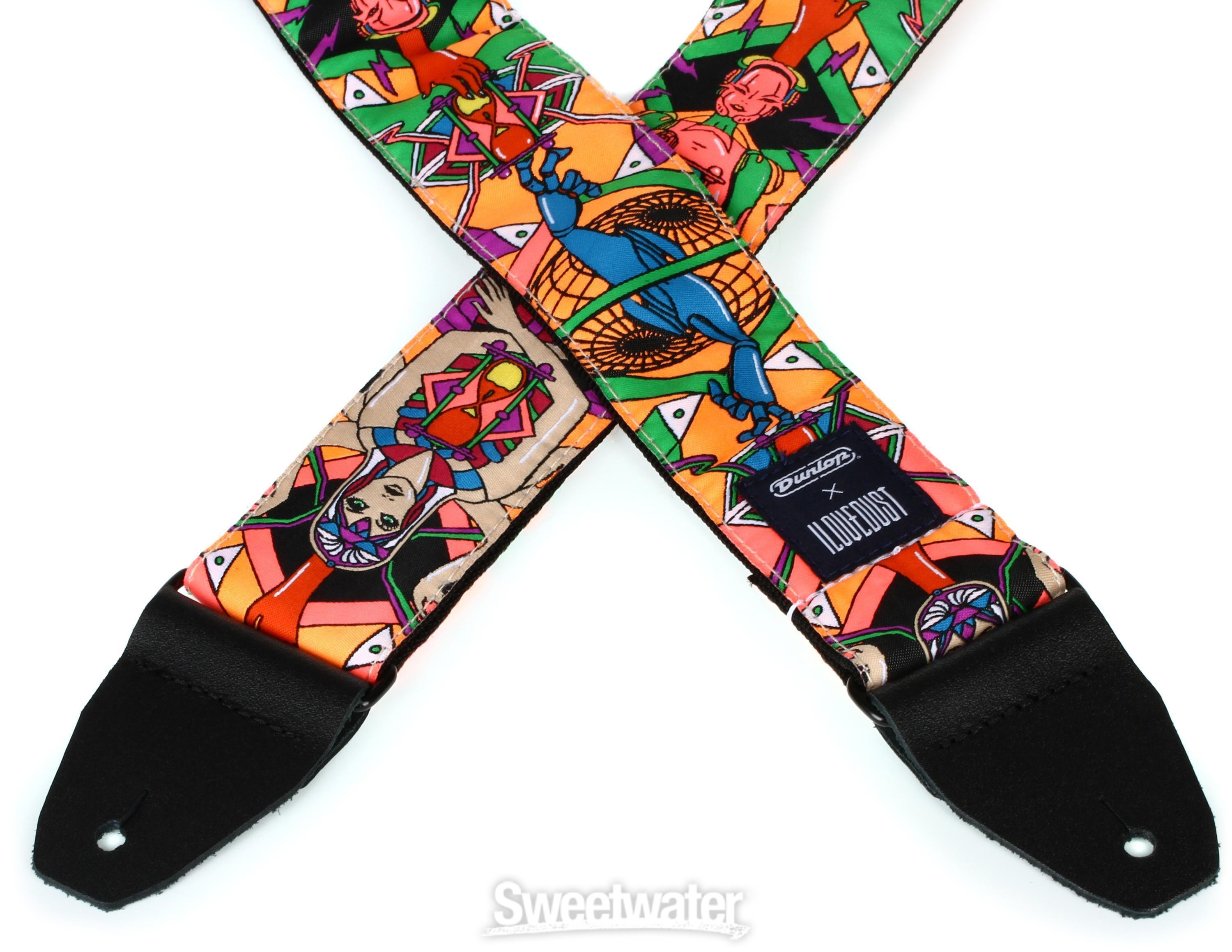 Dunlop ILOVEDUST Jacquard Guitar Strap - Hourglass | Sweetwater