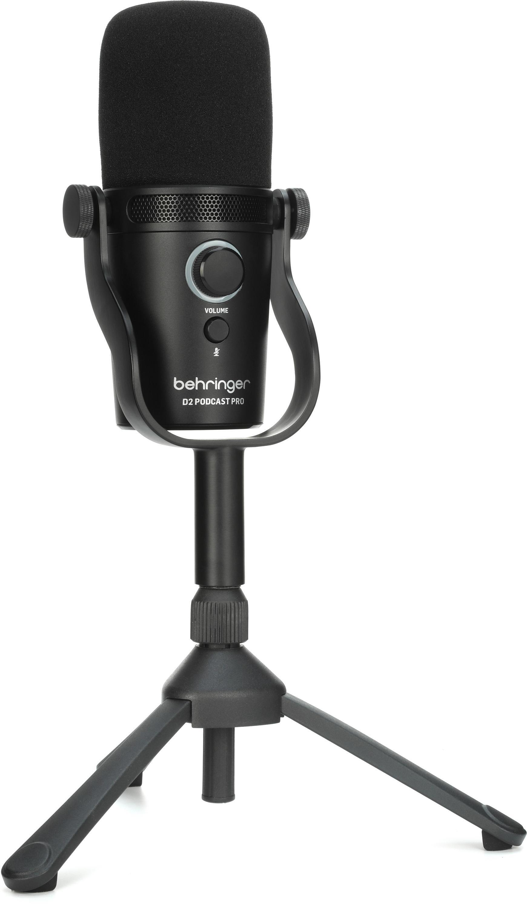 Photo of Behringer D2 Podcast Pro Large-diaphragm Dynamic USB Microphone