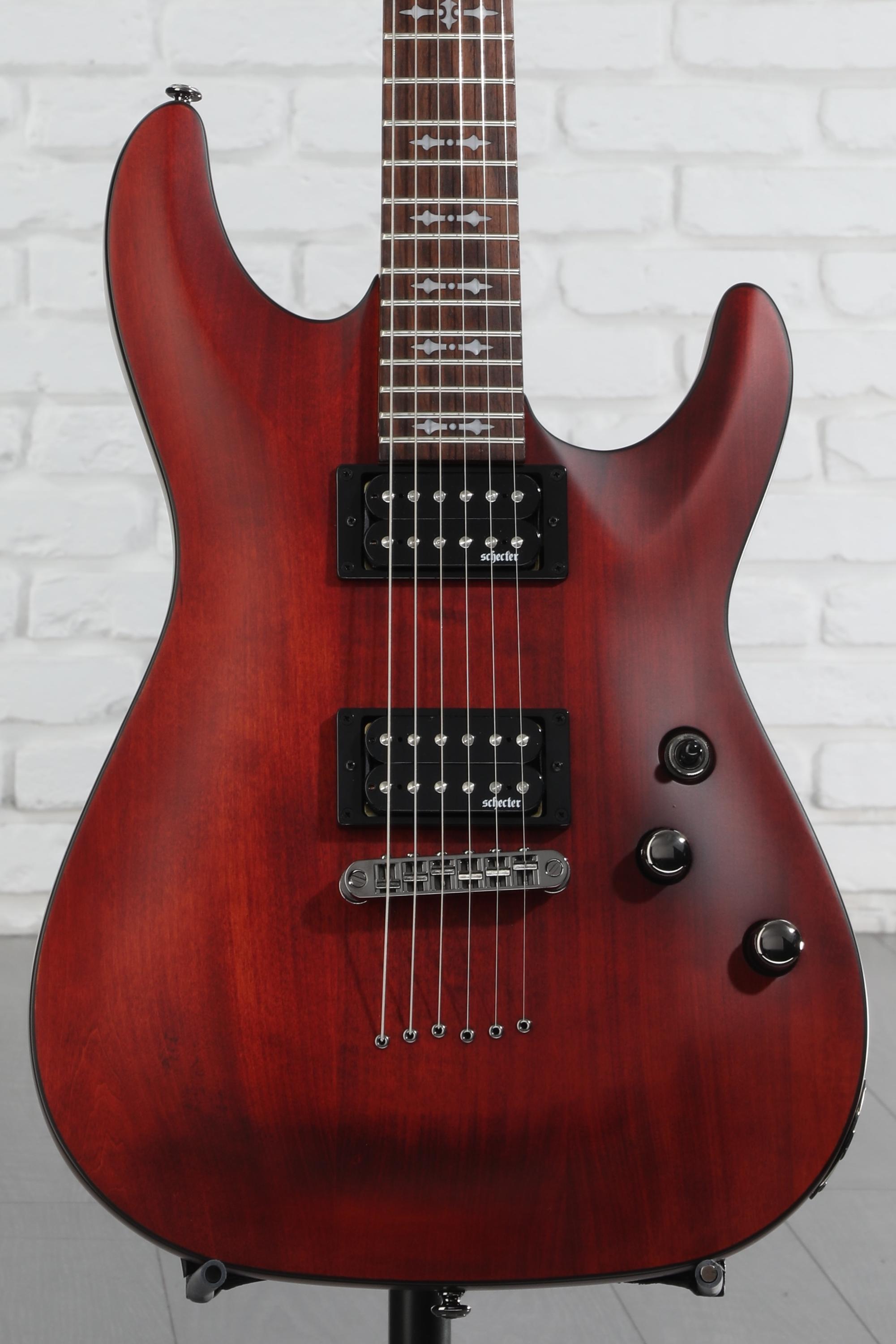 Schecter Omen-6 Electric Guitar - Walnut Satin | Sweetwater