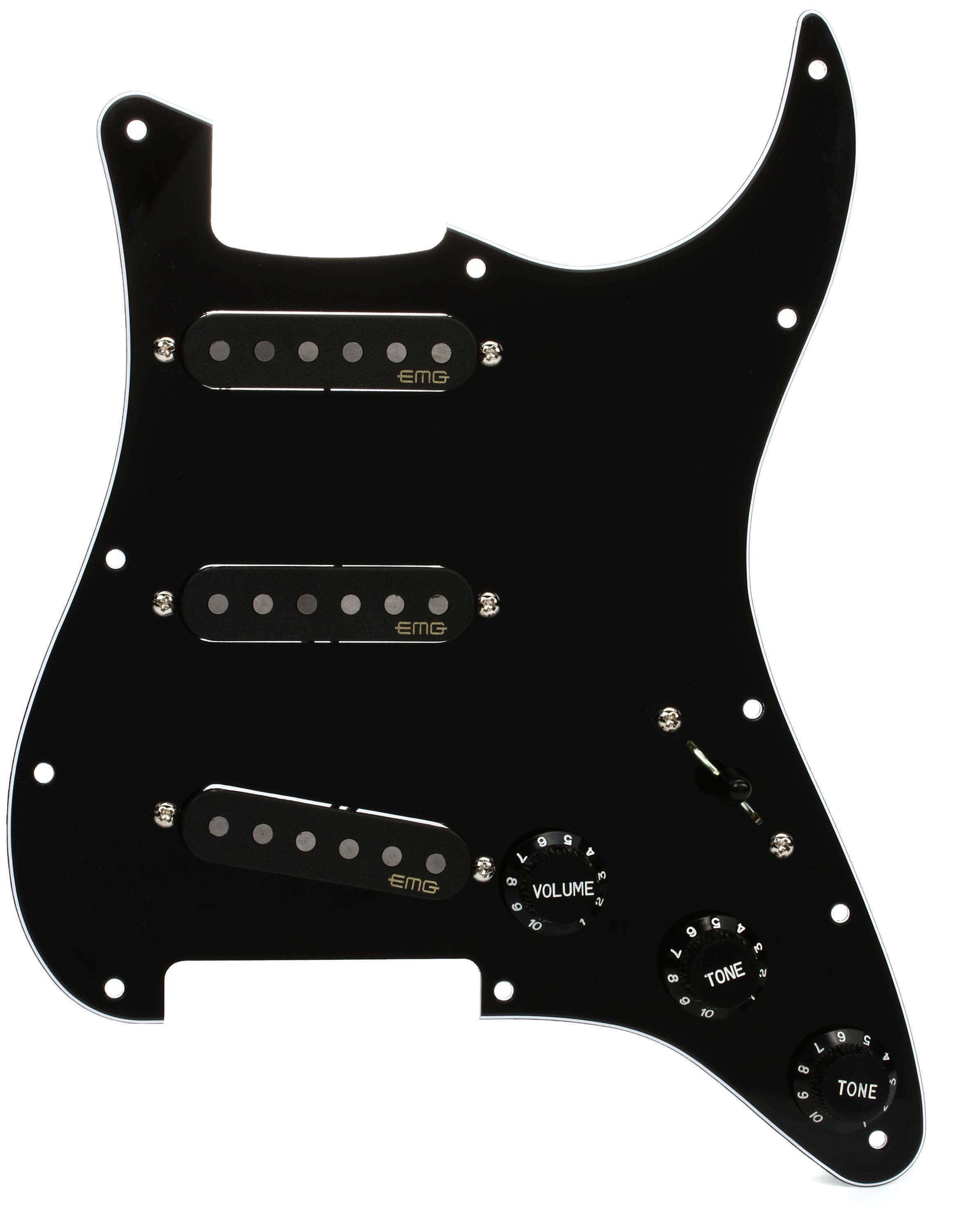 EMG ST-65 Passive Alnico V Pre-wired Strat-style Pickguard - Black
