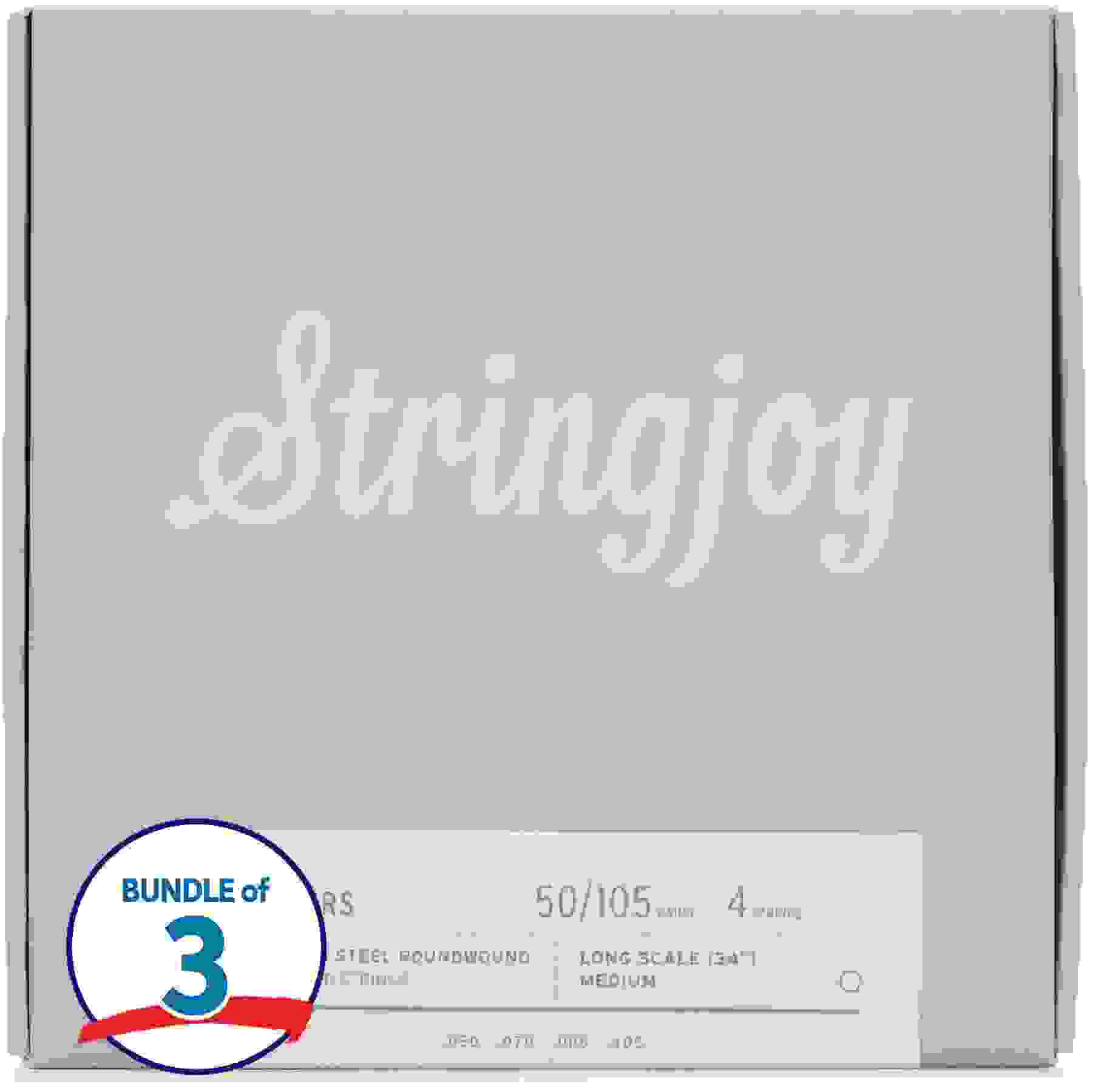 Stringjoy Rangers Stainless Steel Long Scale Bass Strings (3 Pack ...