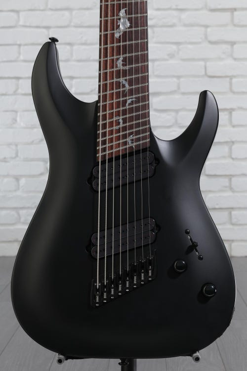 Schecter Damien-8 Multiscale 8-string Electric Guitar - Satin Black