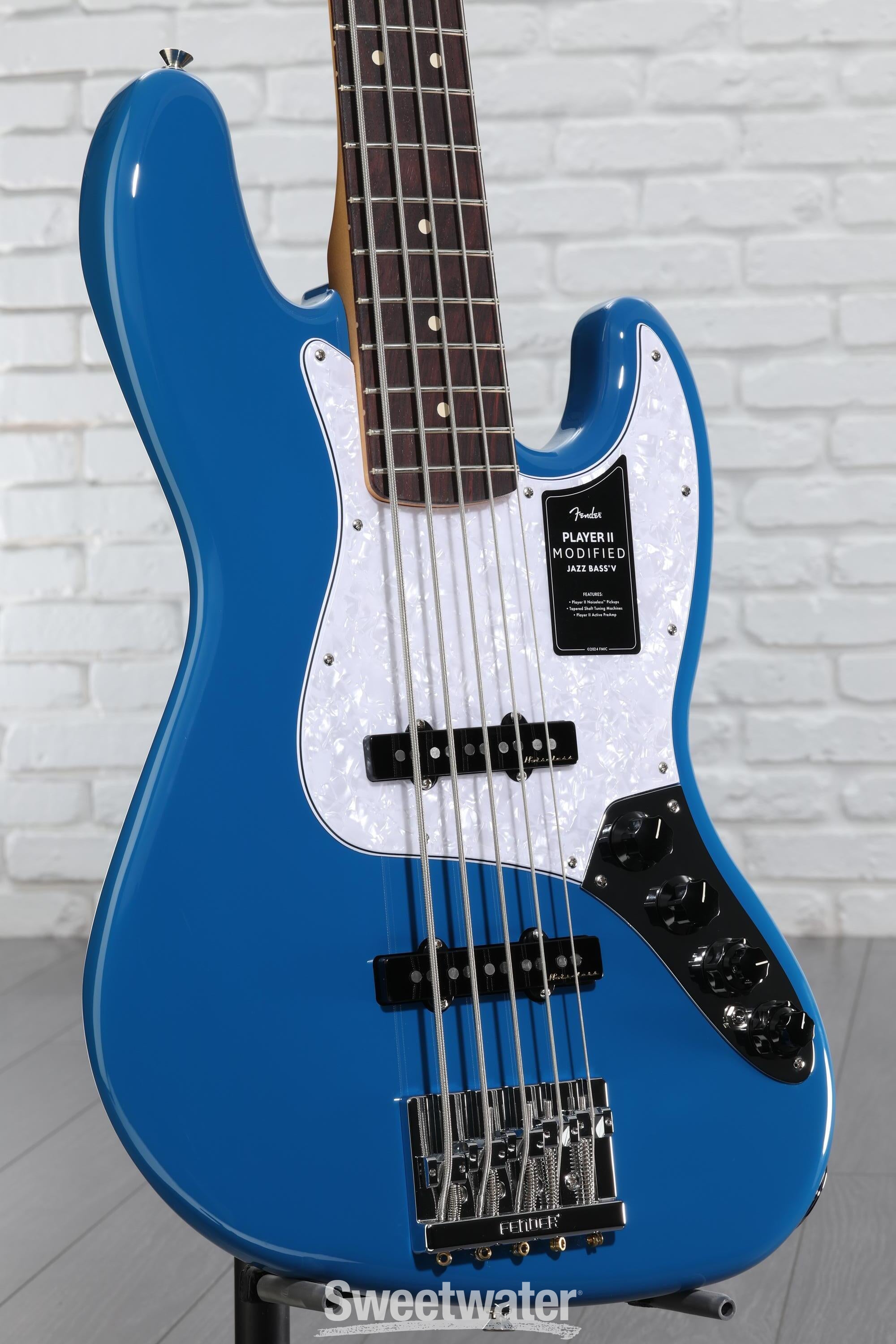 Fender Player II Modified Active Jazz Bass V - Electric Blue