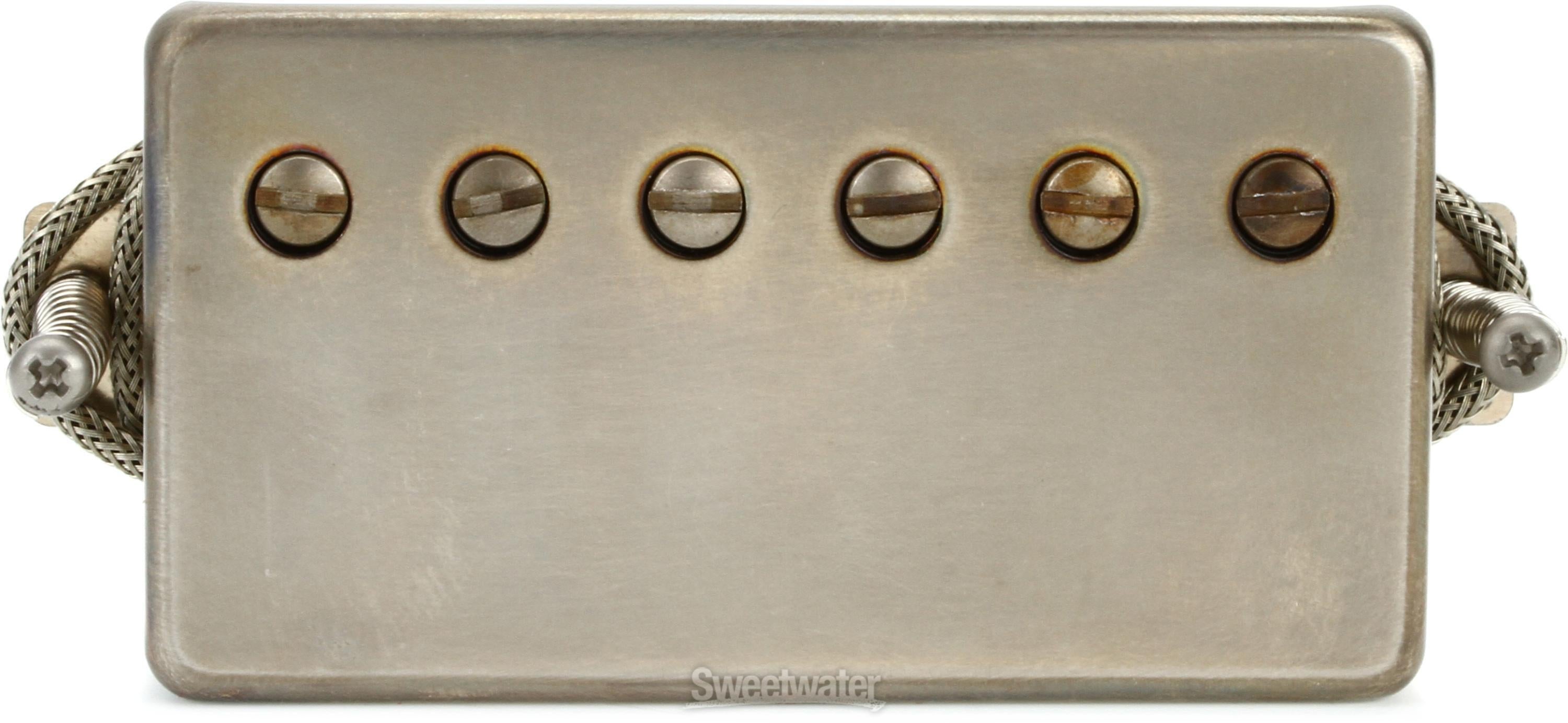 Xotic Raw Vintage PAF Classic Bridge/Neck Humbucker Pickup - F-spaced with  Reverse Polarity - Aged Nickel