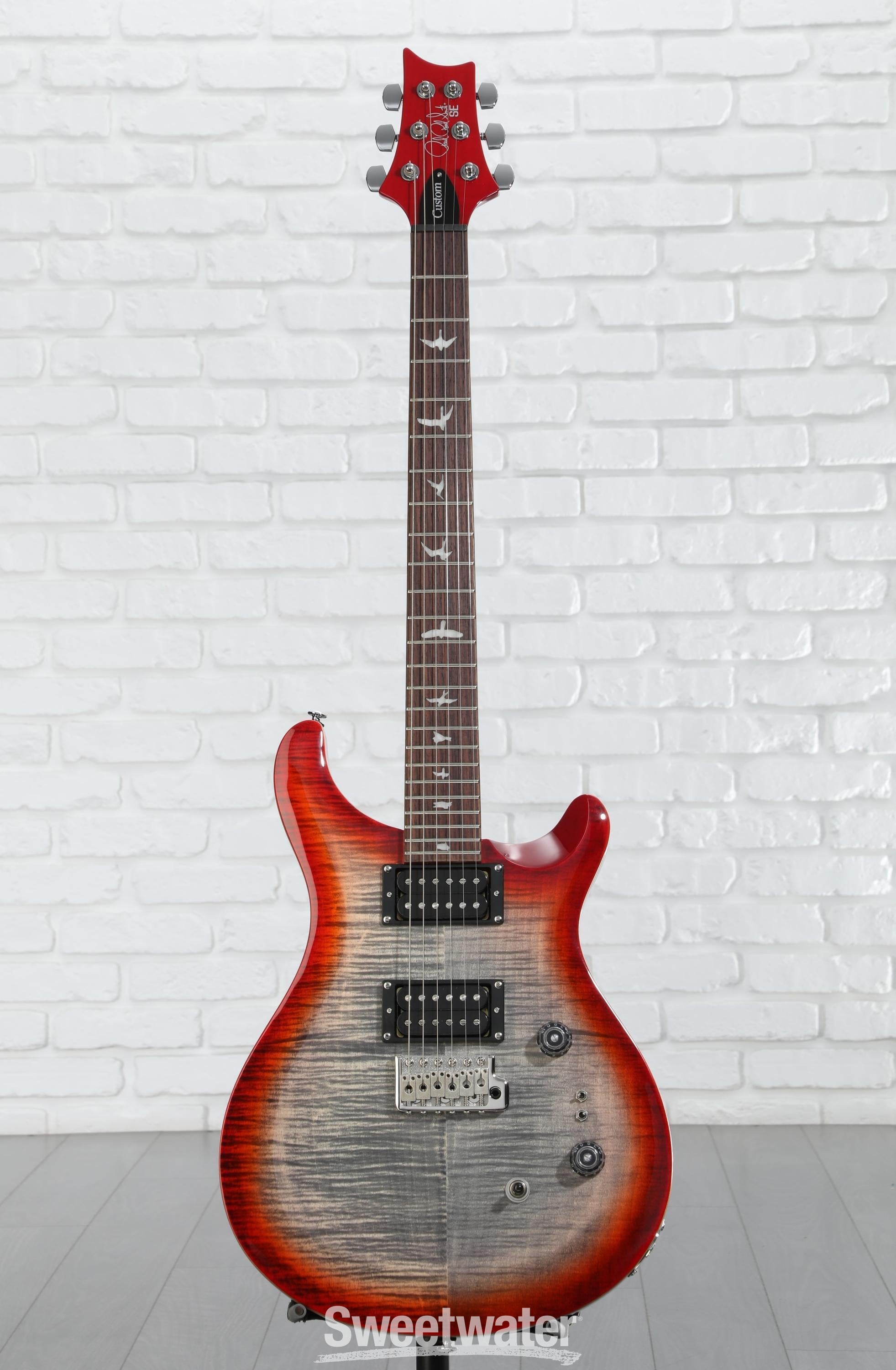PRS SE Custom 24-08 Electric Guitar - Charcoal Cherry Burst