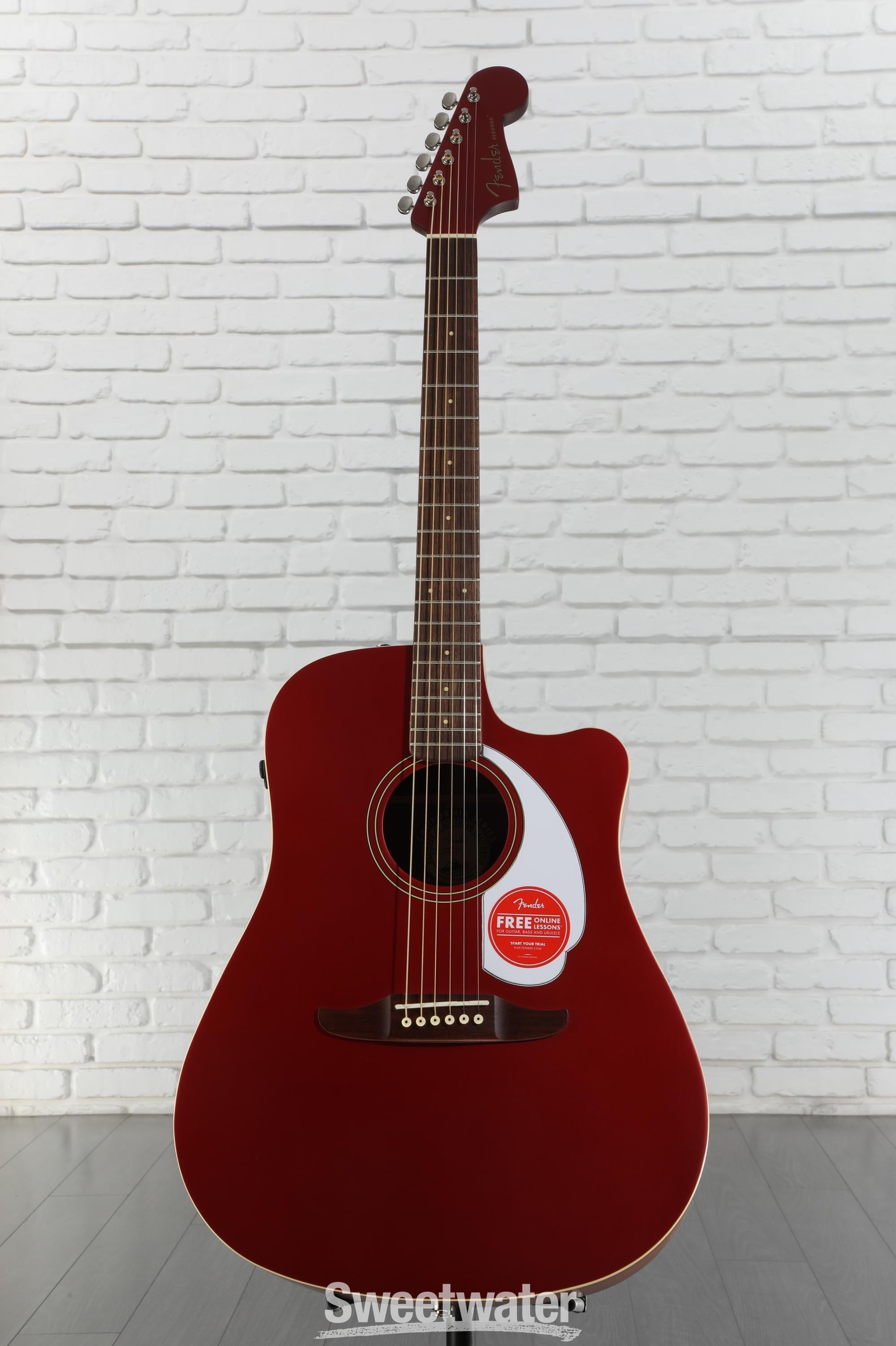 Fender Redondo Player Acoustic-electric Guitar - Candy Apple