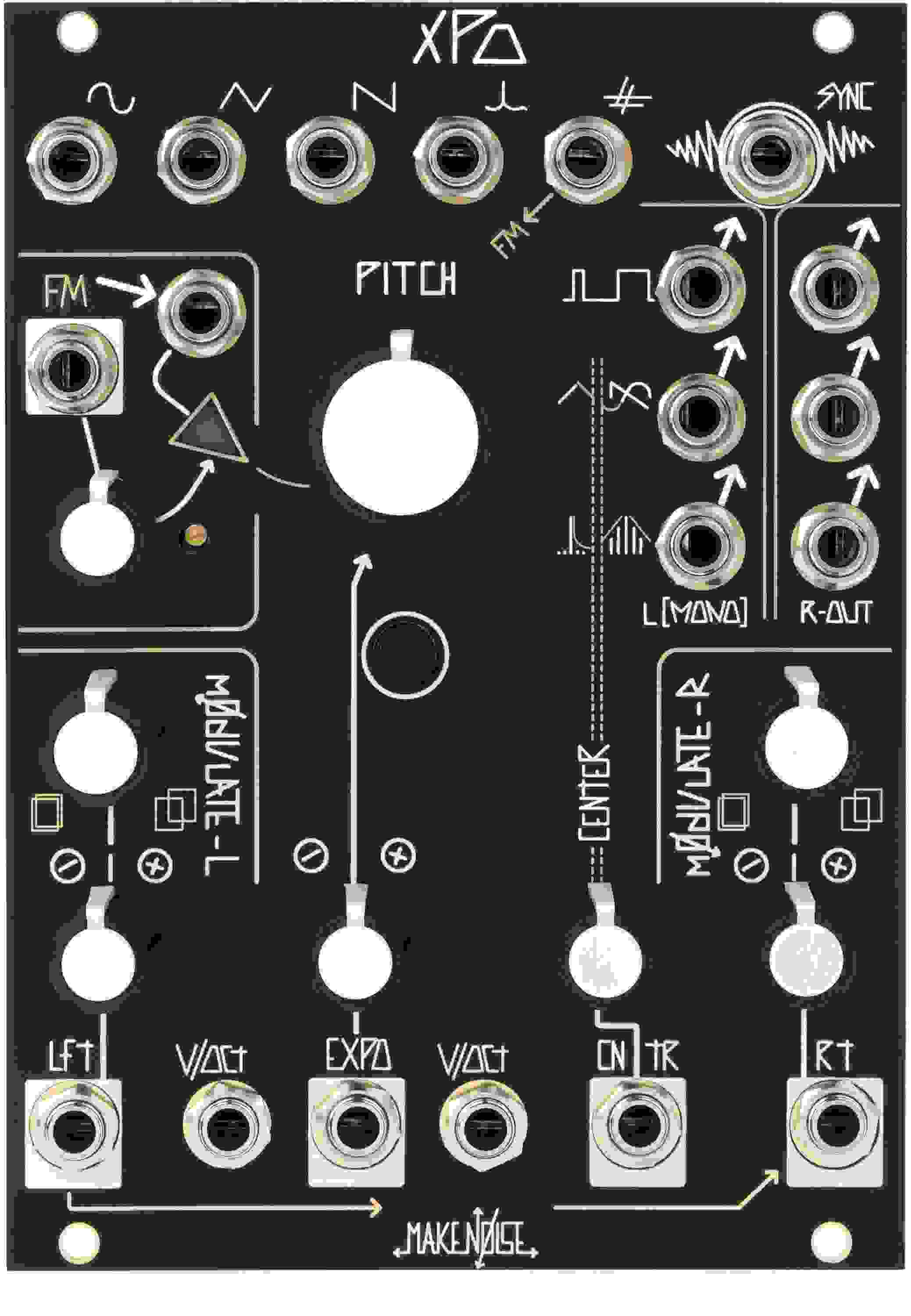 Make Noise XPO Stereo Prismatic Oscillator Eurorack Module Sweetwater
