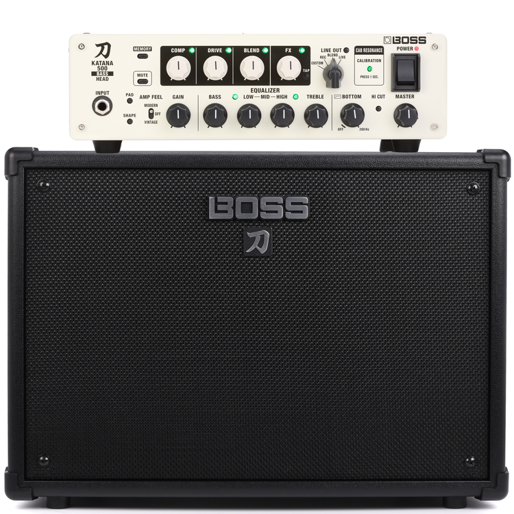 Boss Katana-500 Bass Amplifier Head and Katana 1 x 12-inch Bass