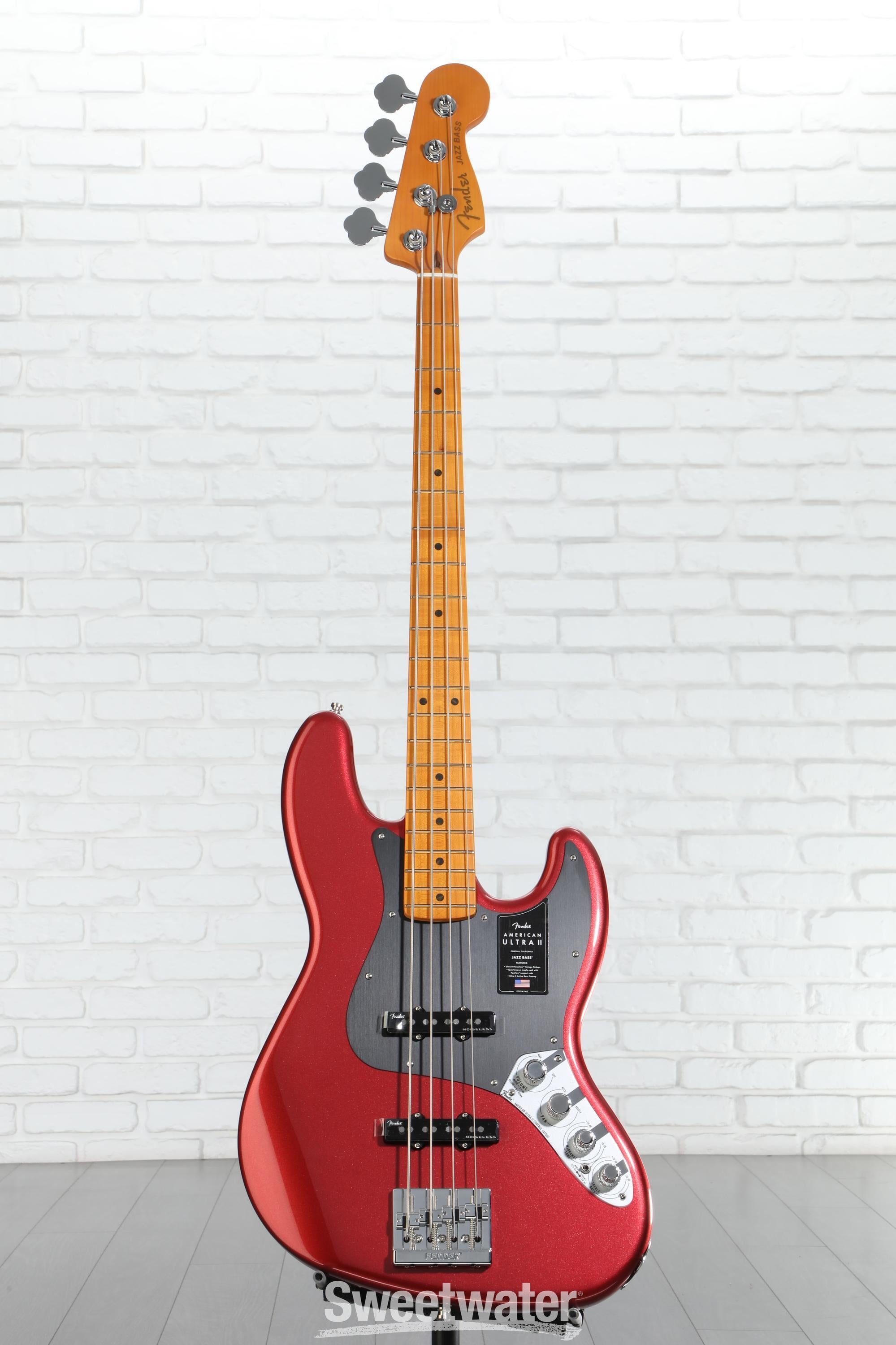 Fender American Ultra II Jazz Bass - Sinister Red, Maple