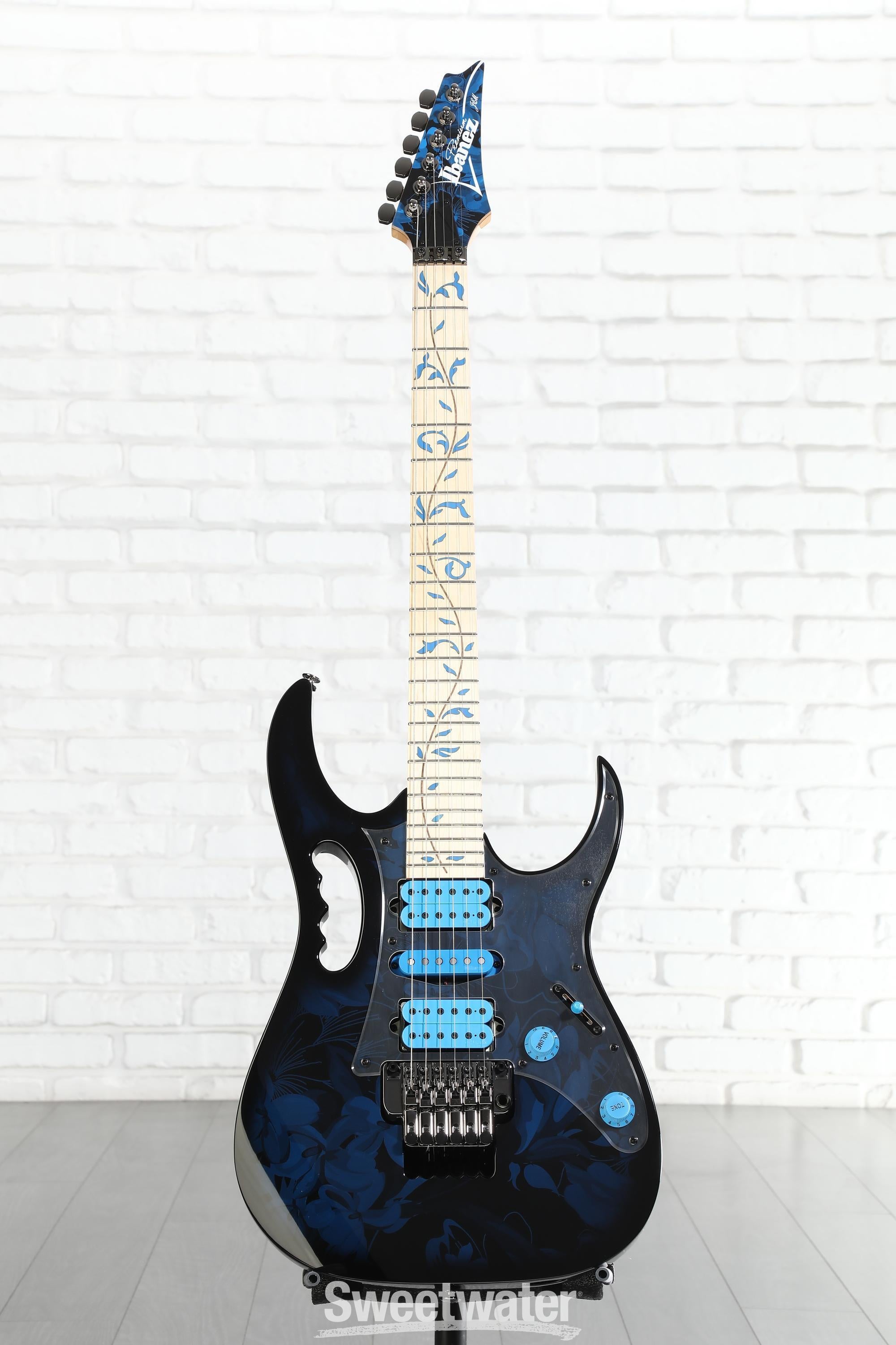 Ibanez Steve Vai Signature JEM77 - Blue Floral Pattern | Sweetwater