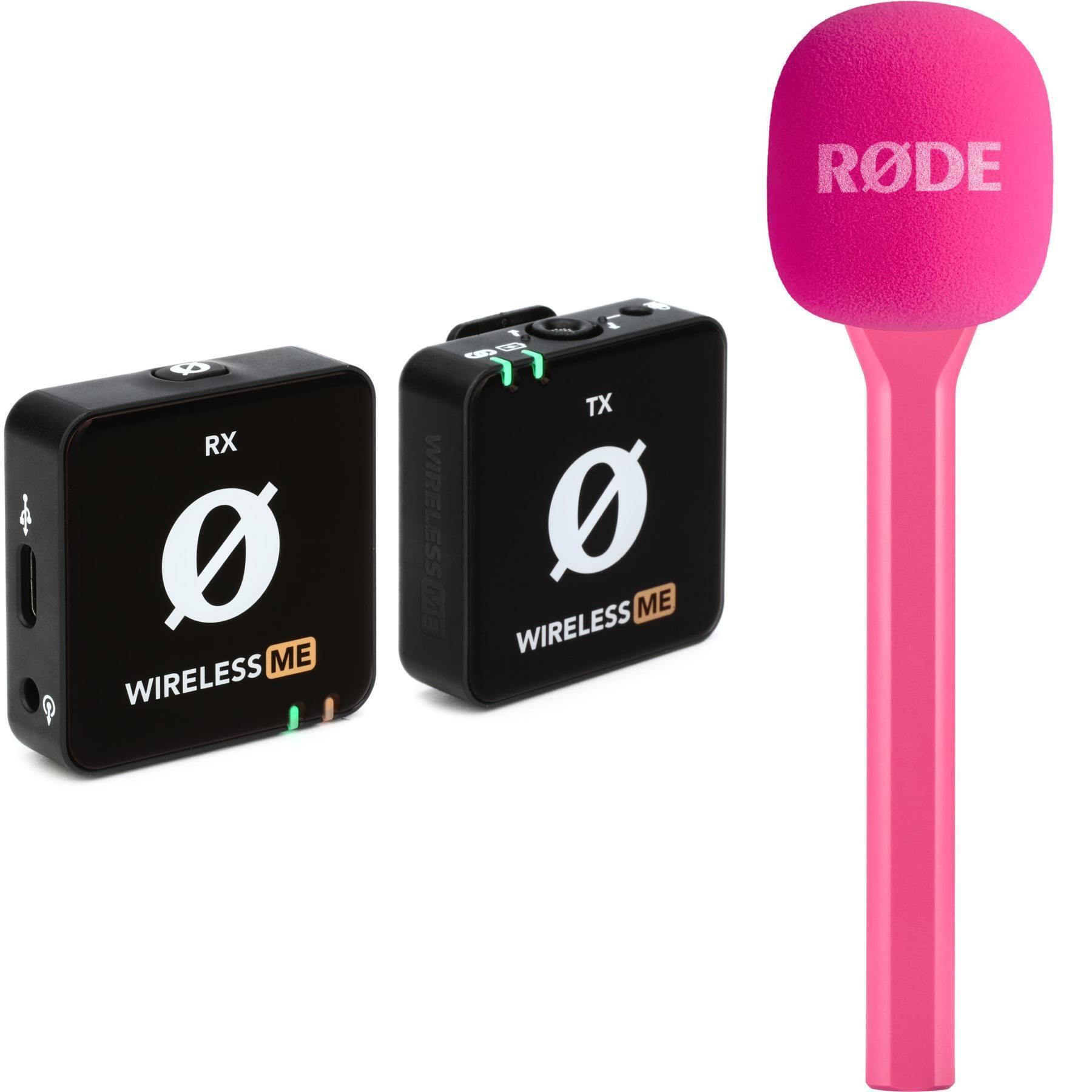 Photo of Rode Wireless ME Clip-on Wireless Microphone System with Handheld Adapter - Pink