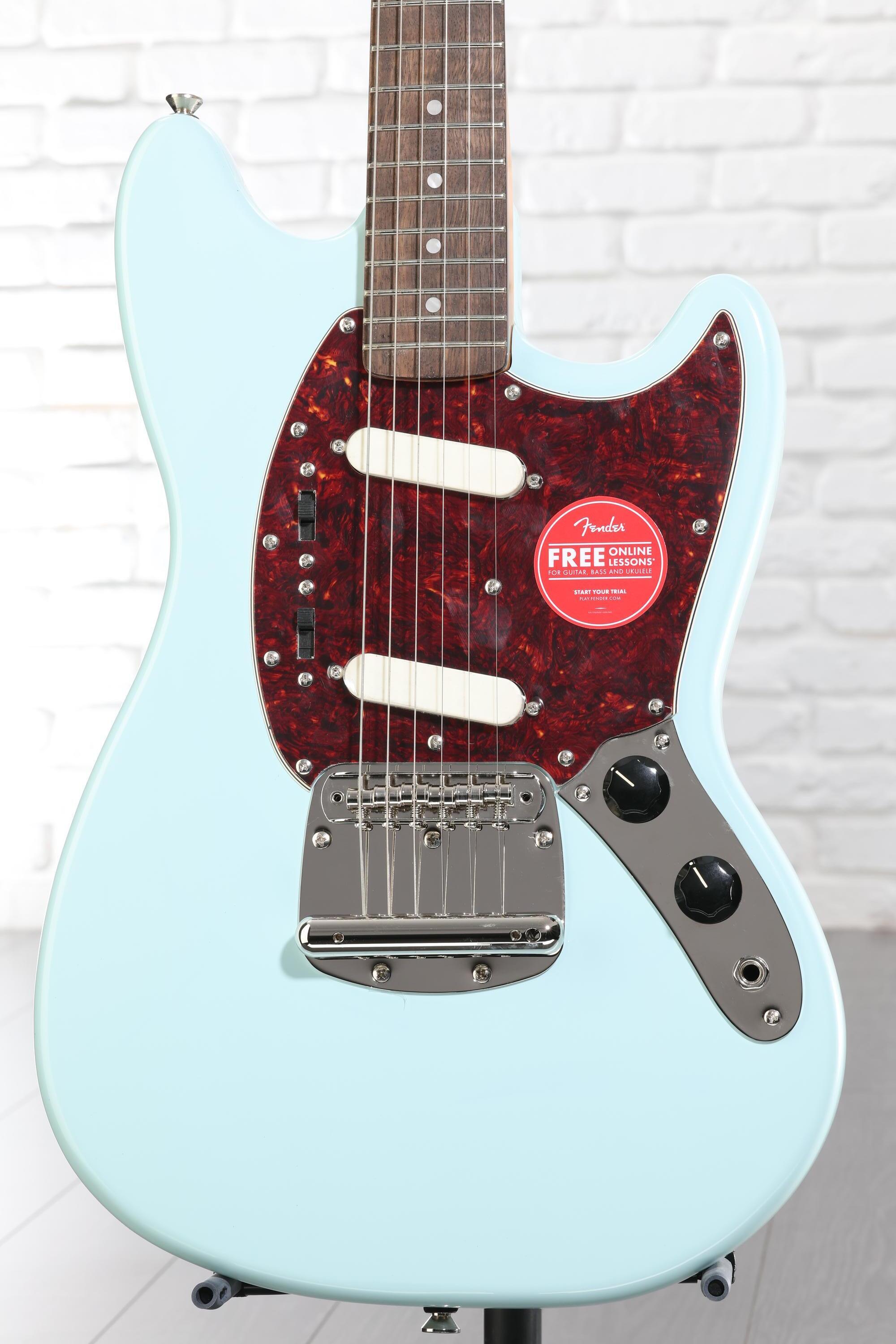 【11093】Squier Classic Vibe '60s Squier Classic Vibe '60s Mustang Electric Guitar - Sonic Blue