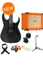 Photo of Ibanez Gio RG330EX Electric Guitar and Orange Crush 20 Amp Essentials Bundle - Black Flat