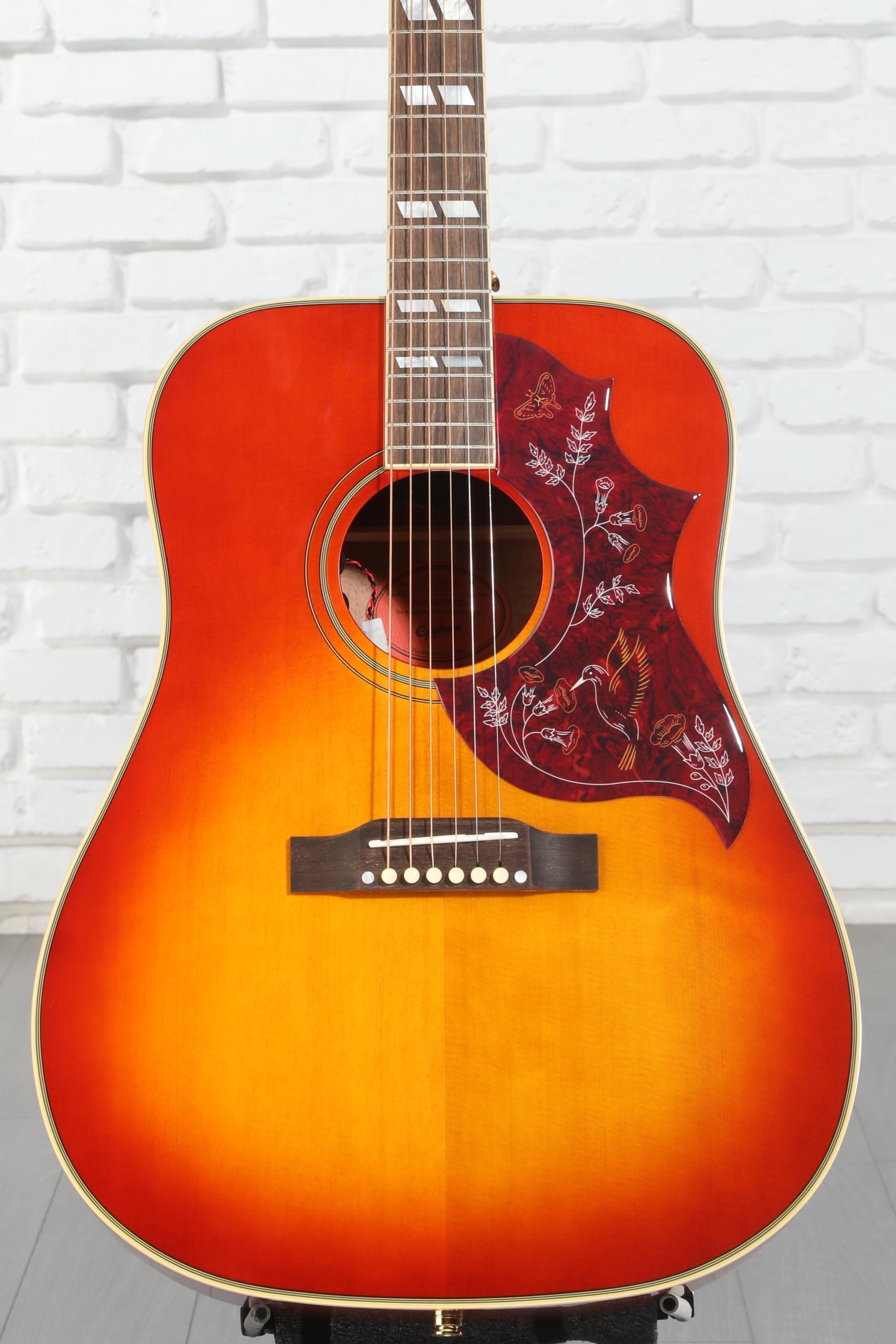Epiphone アコースティックギター　Hummingbird HS Epiphone Hummingbird Acoustic Guitar - Aged Cherry Sunburst Gloss