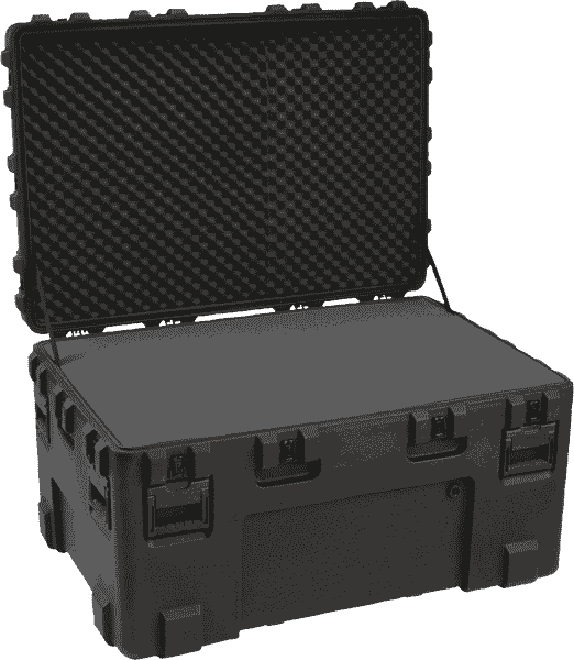 SKB 3R4530-24B-L 3R Series 4530-24 Waterproof Case with Layered Foam