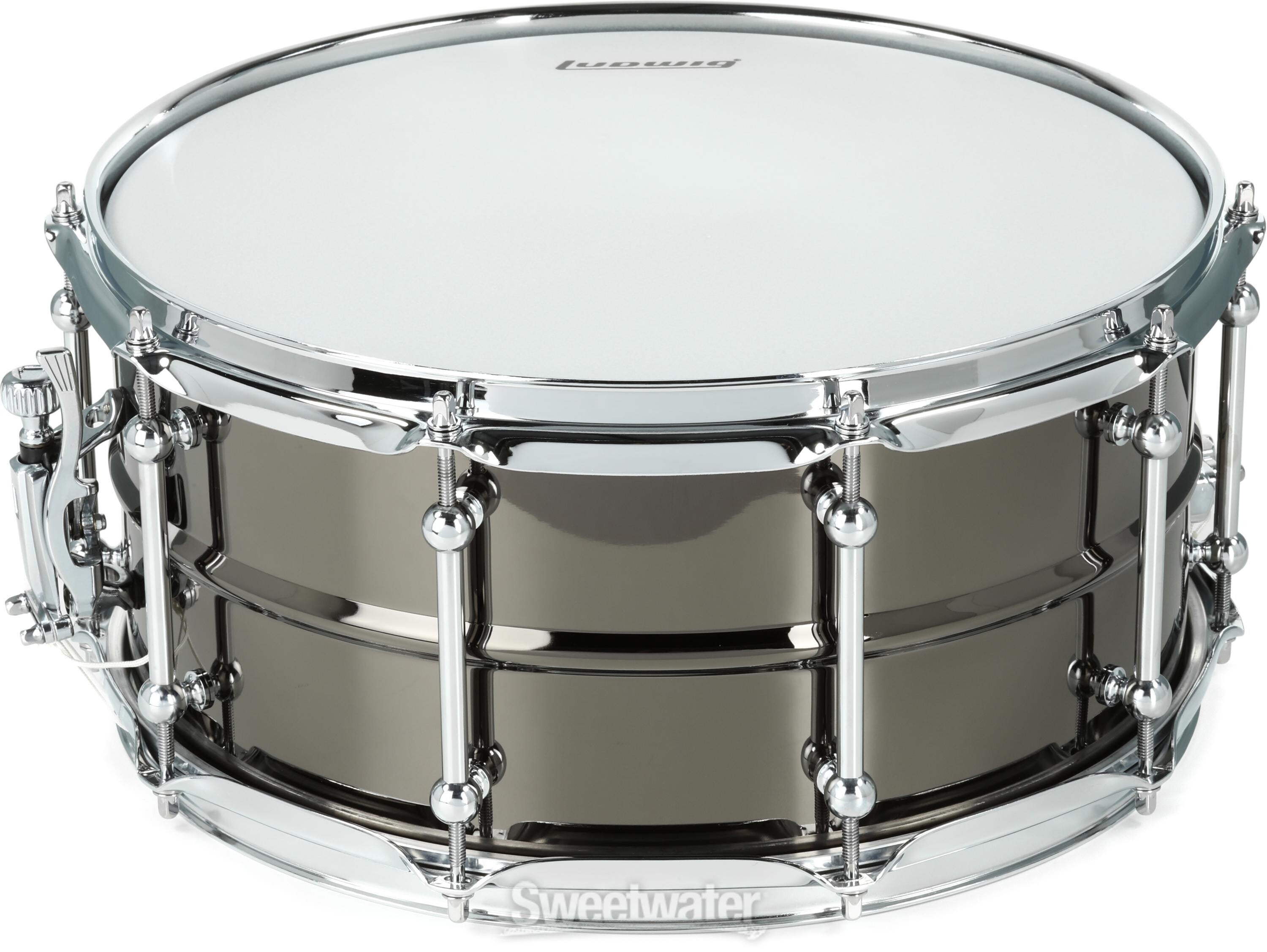 Ludwig Universal Black Brass Snare Drum - 6.5 x 14-inch - Polished