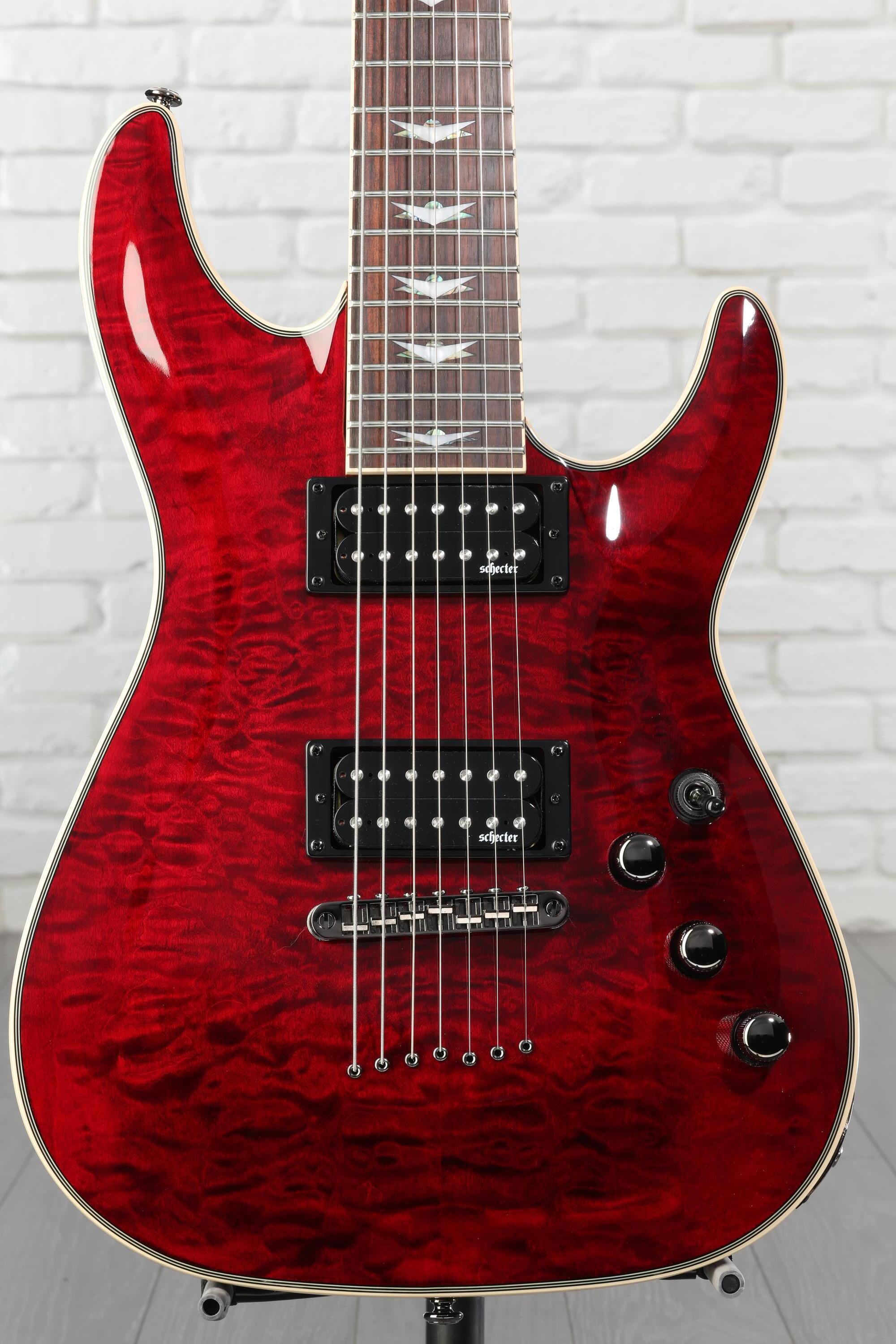 Schecter Omen Extreme-7 Electric Guitar - Black Cherry | Sweetwater