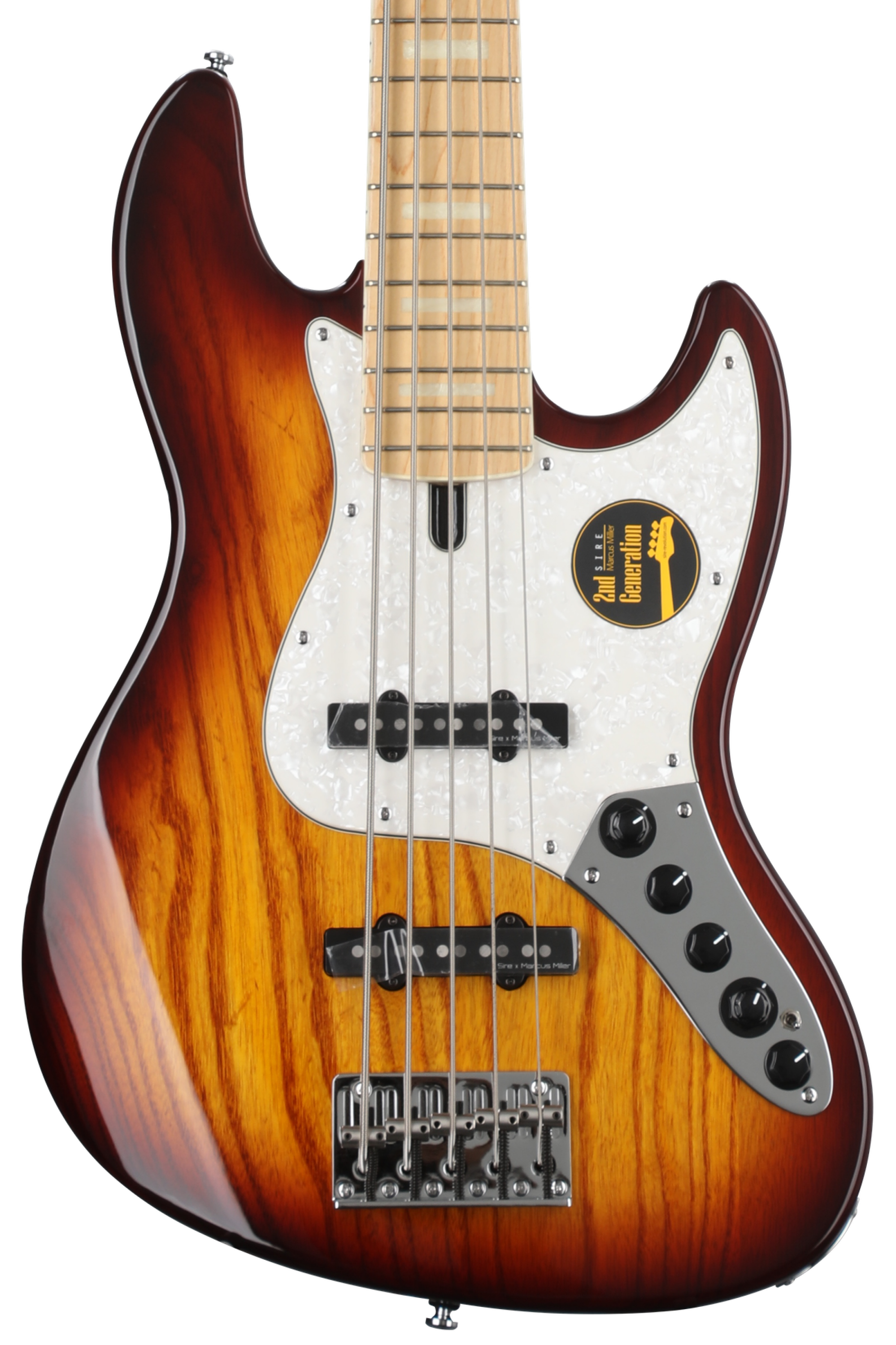 Sire Marcus Miller V7 Swamp Ash 5-string Bass Guitar - Tobacco