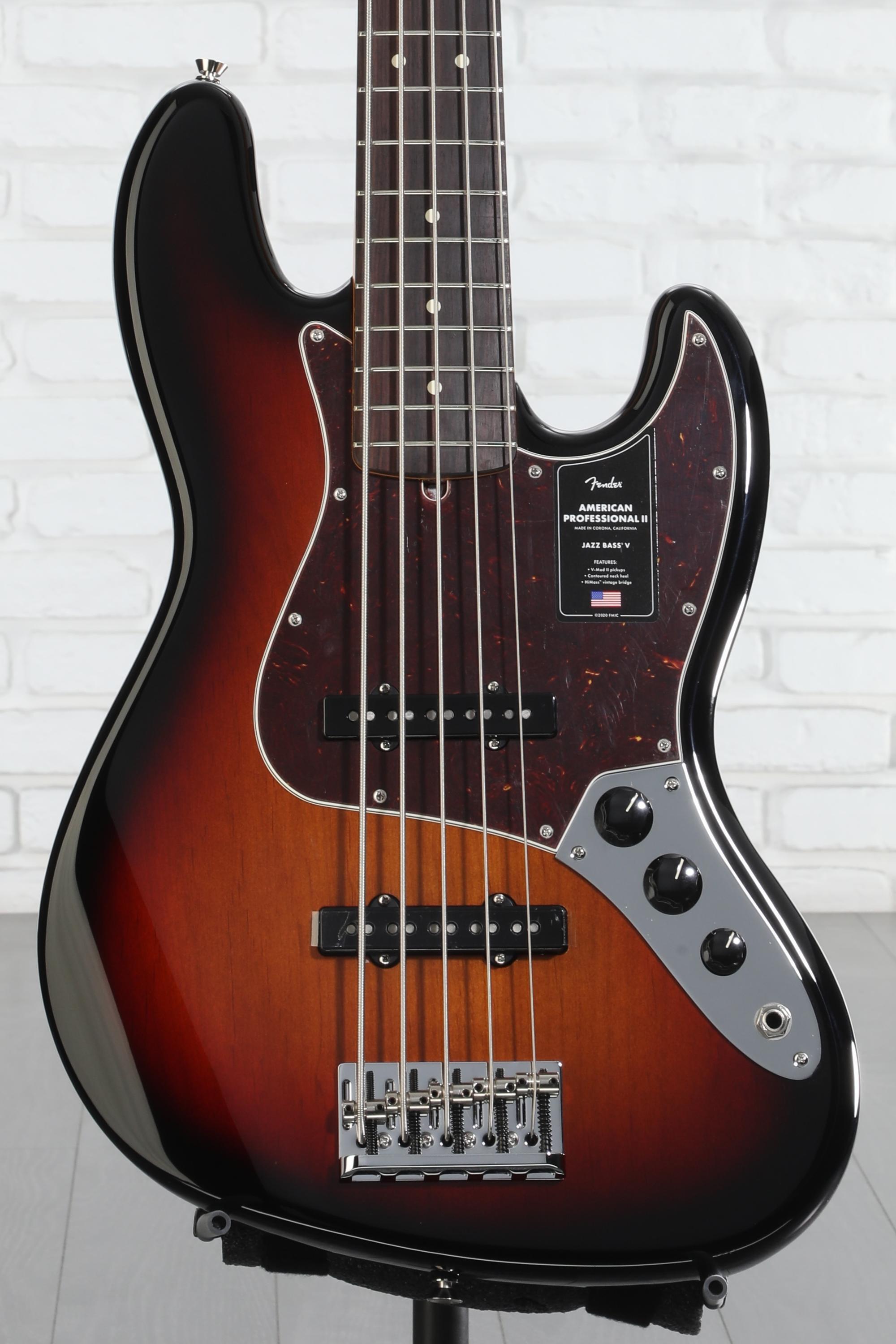 Fender American Professional II Jazz Bass V - 3 Color Sunburst