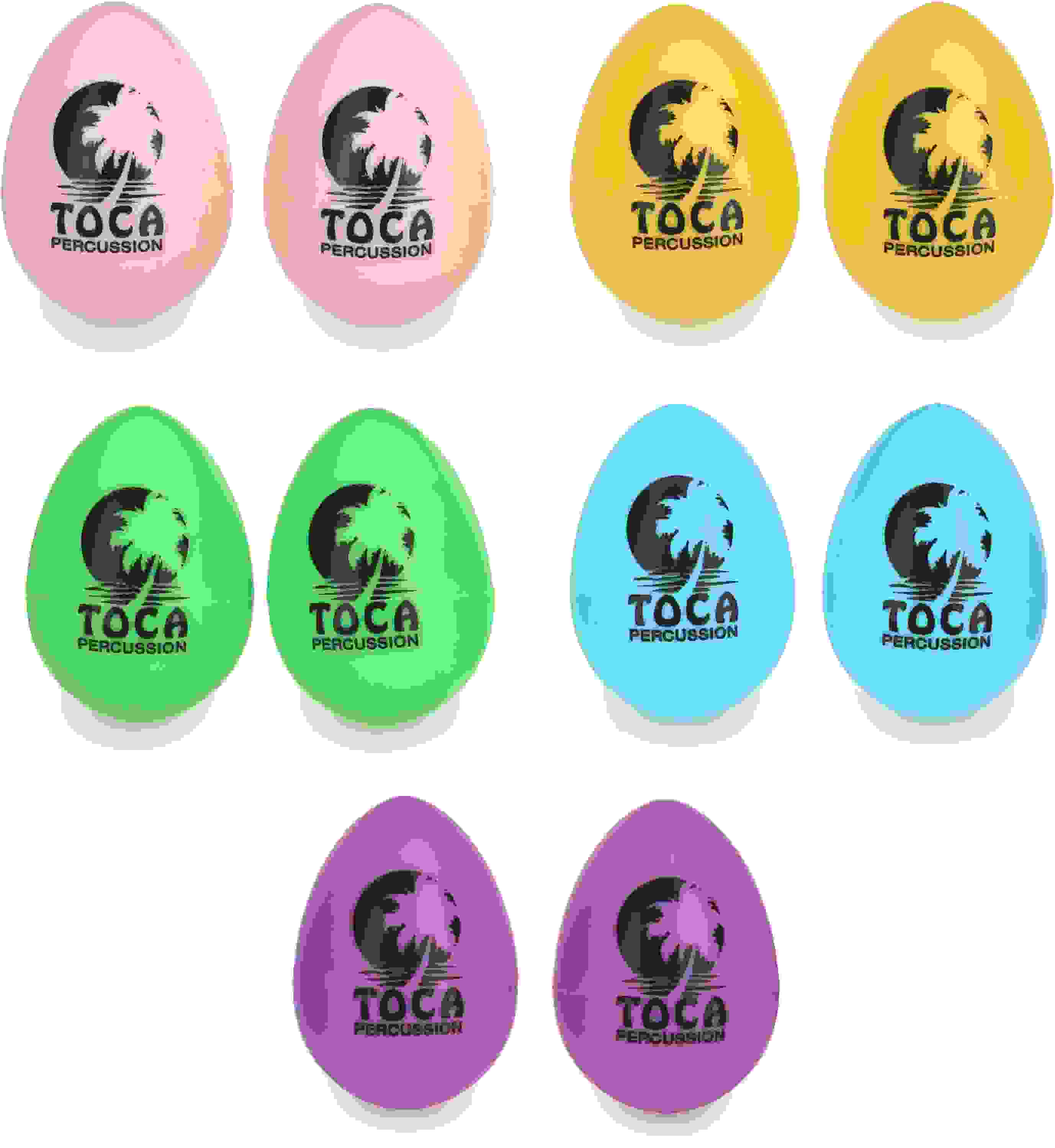 Toca Percussion Egg Shakers - Rainbow, 10-pack