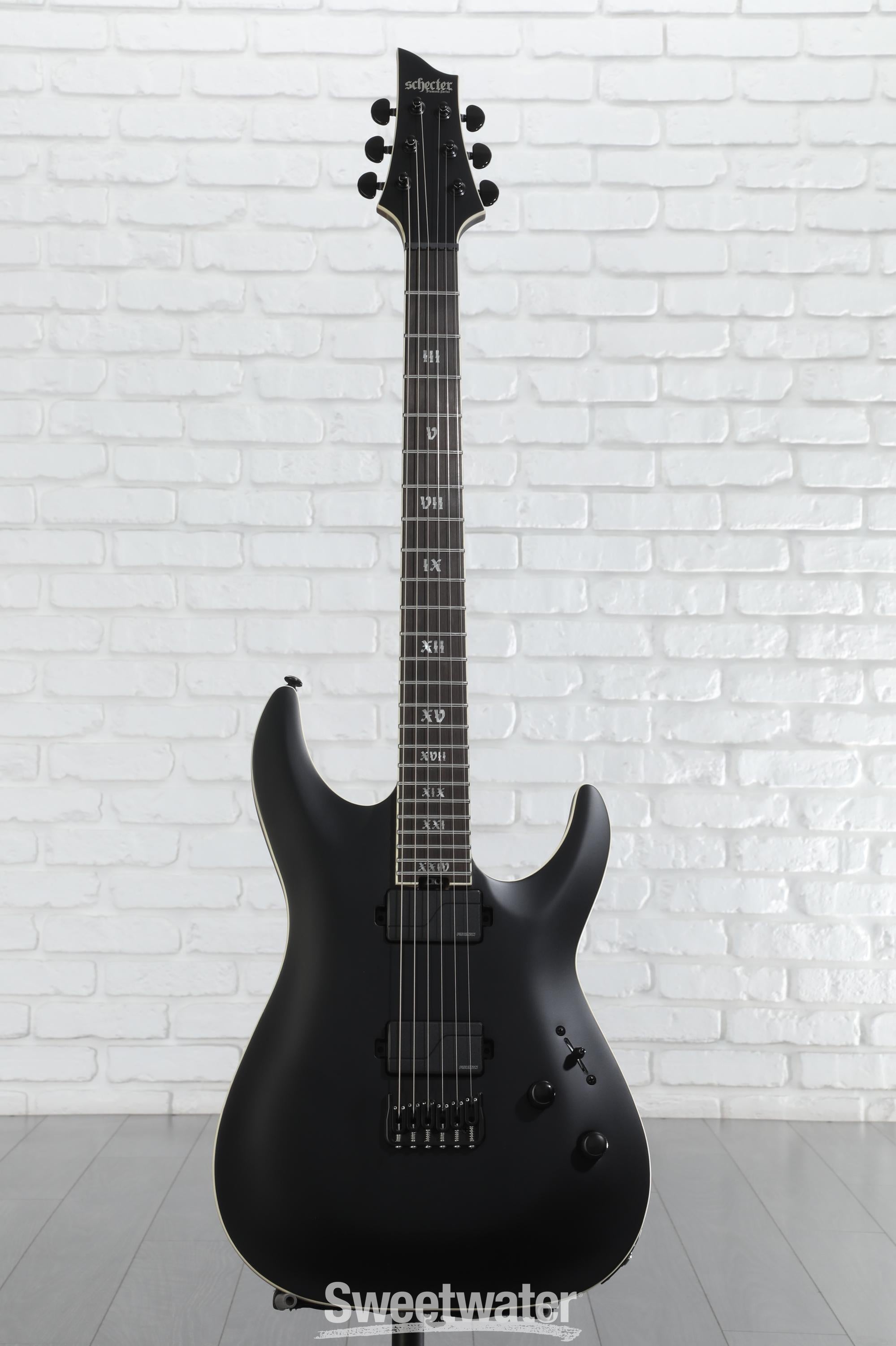Schecter C-1 SLS Evil Twin Electric Guitar - Satin Black