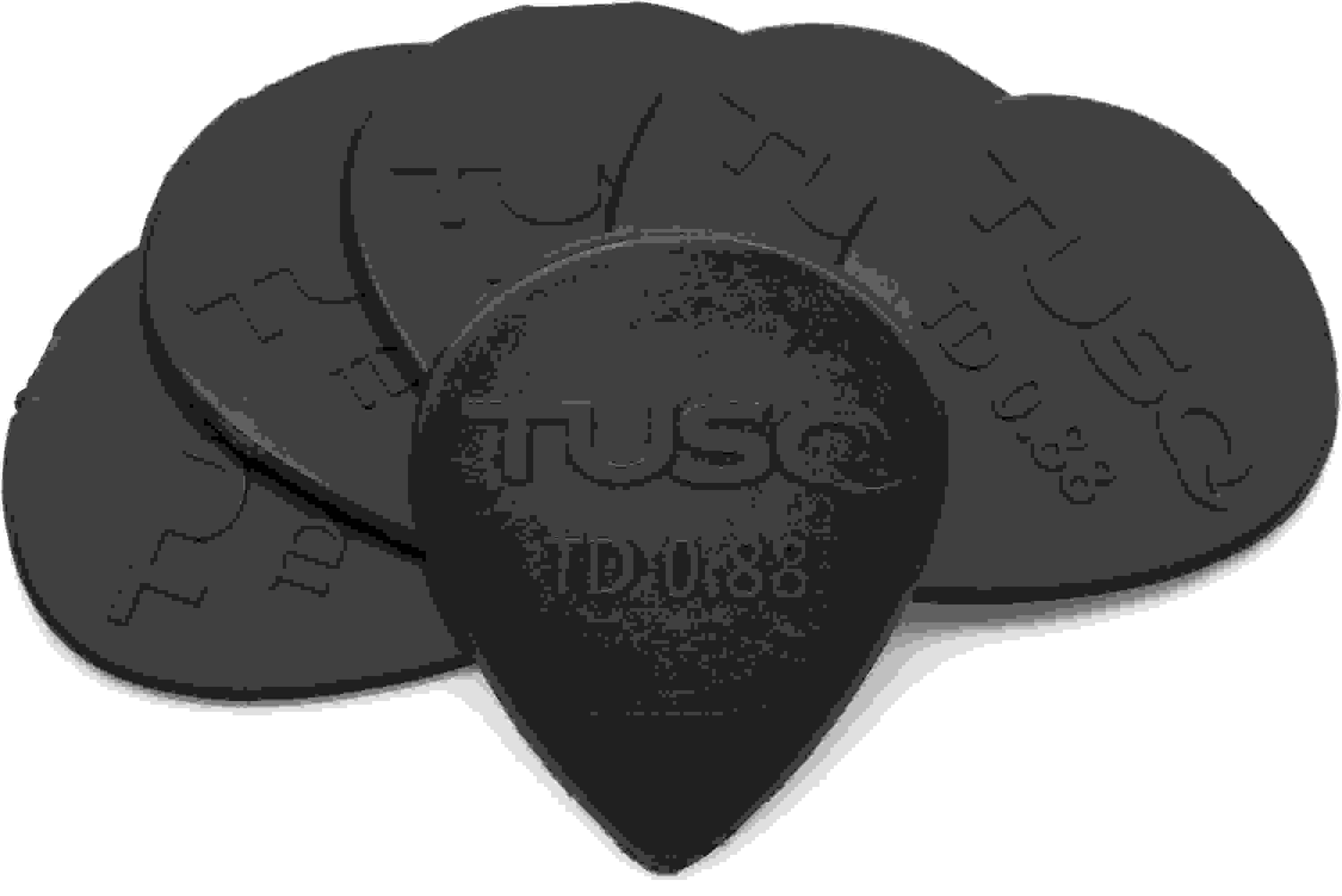 Graph Tech PQP-0588-G6 TUSQ Tear Drop Guitar Picks - 0.88mm Deep Tone (6-pack)