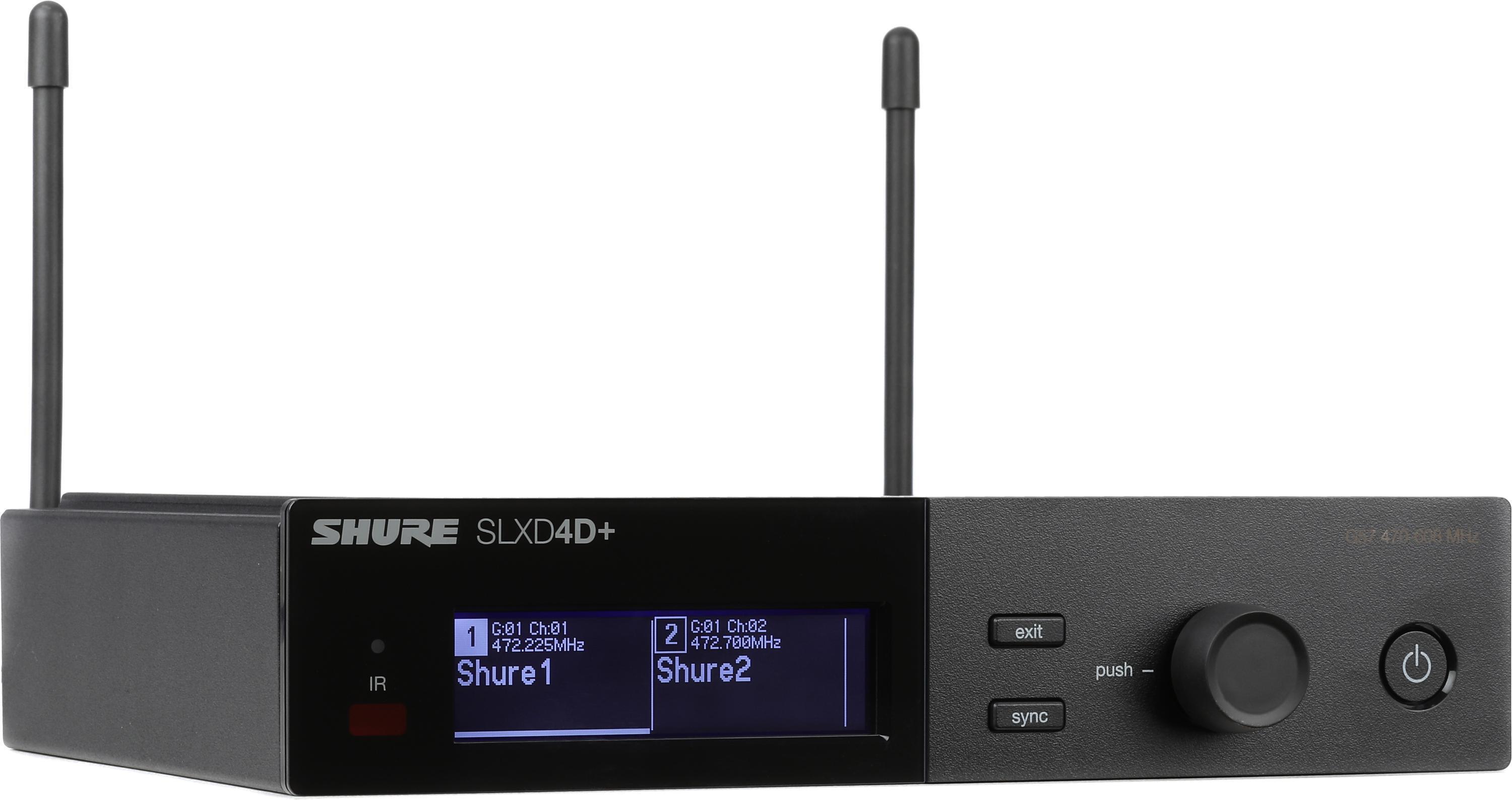 Photo of Shure SLXD4D+ Dual-channel Digital Wireless Receiver - G57 Band