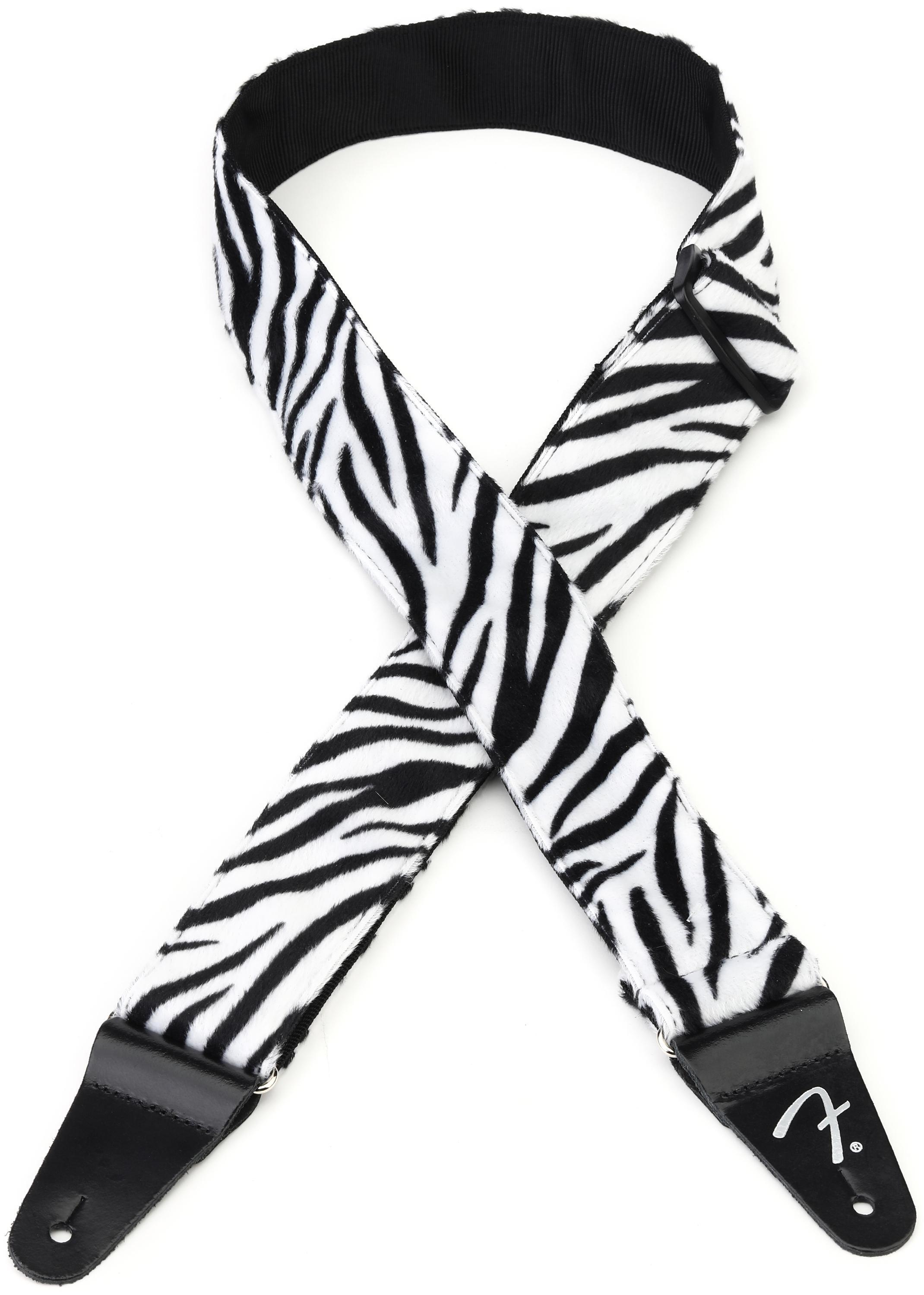 Photo of Fender Wild Zebra Print Guitar Strap