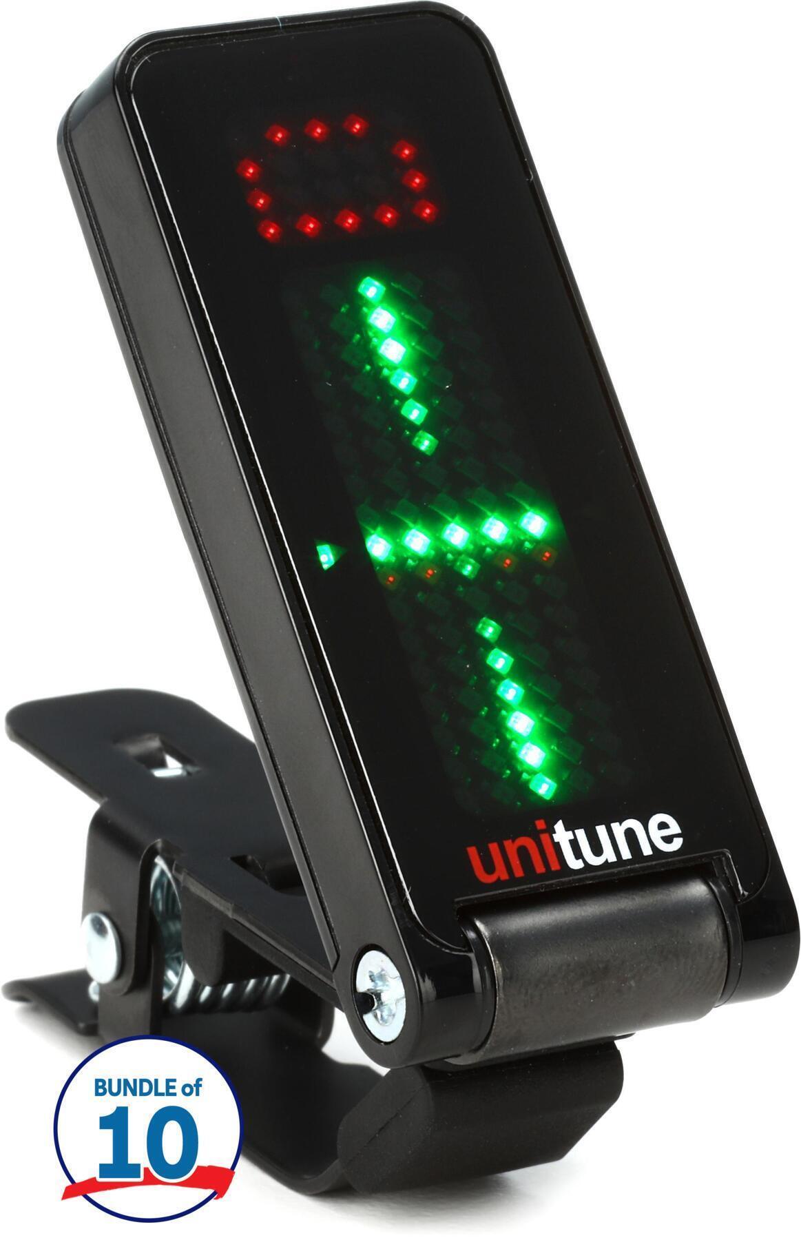 TC Electronic UniTune Clip Clip-on Chromatic Tuner - Noir Sweetwater  Exclusive 10 Pack