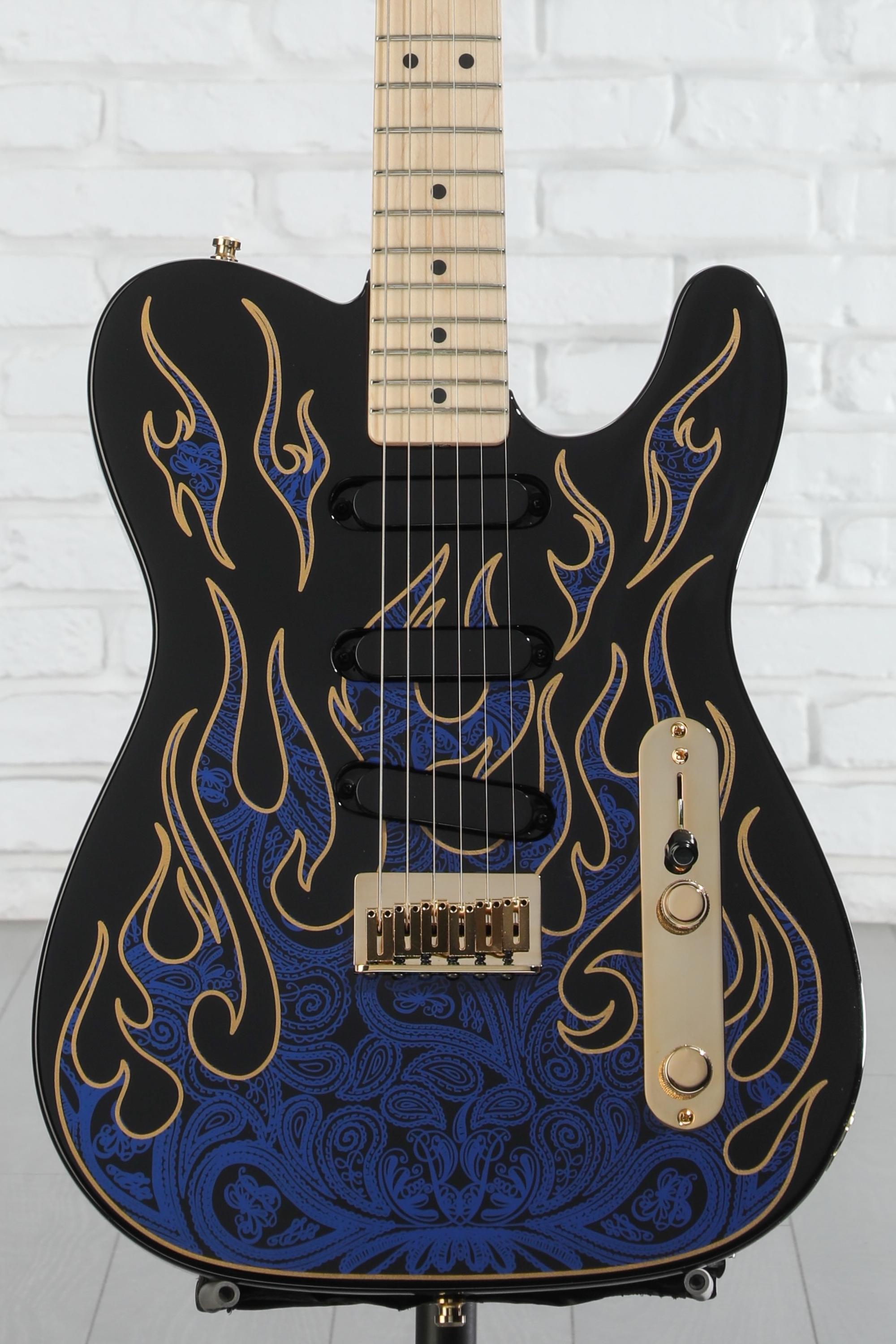 Fender James Burton Telecaster - Blue Paisley Flames | Sweetwater