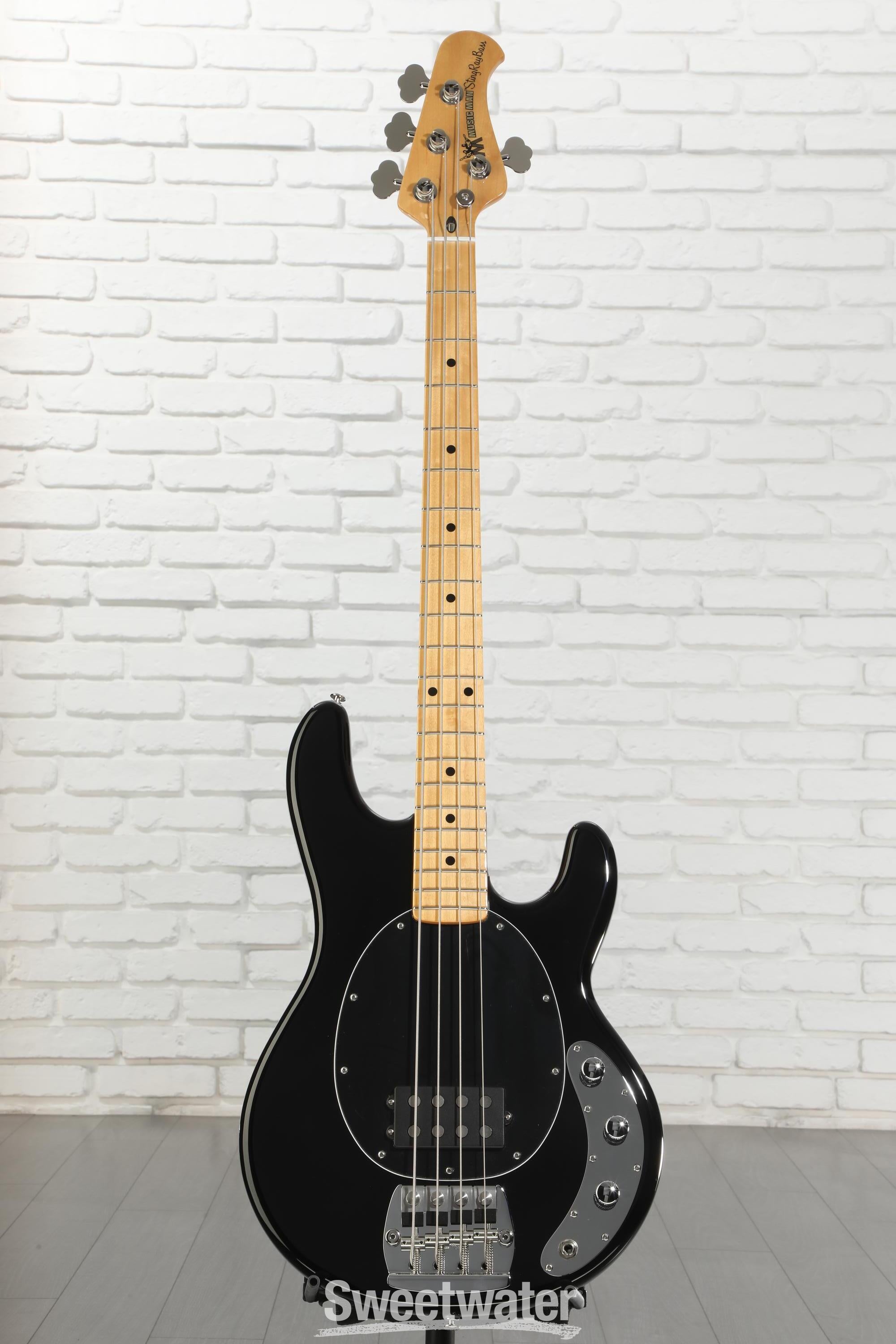 Ernie Ball Music Man Retro '70s StingRay Bass Guitar - Black