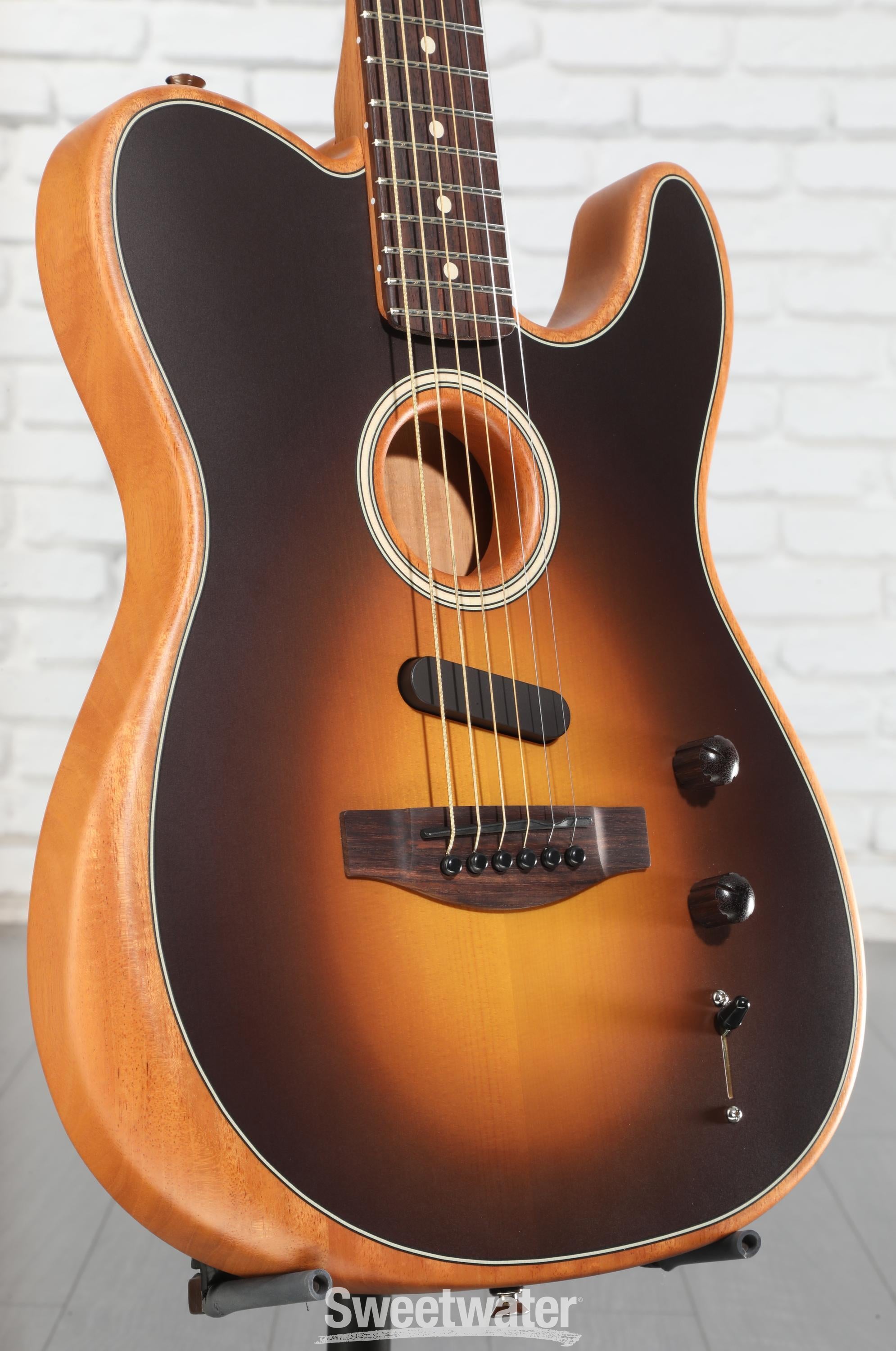 Fender Acoustasonic Player Telecaster Acoustic-electric Guitar - Shadow Burst with Rosewood Fingerboard