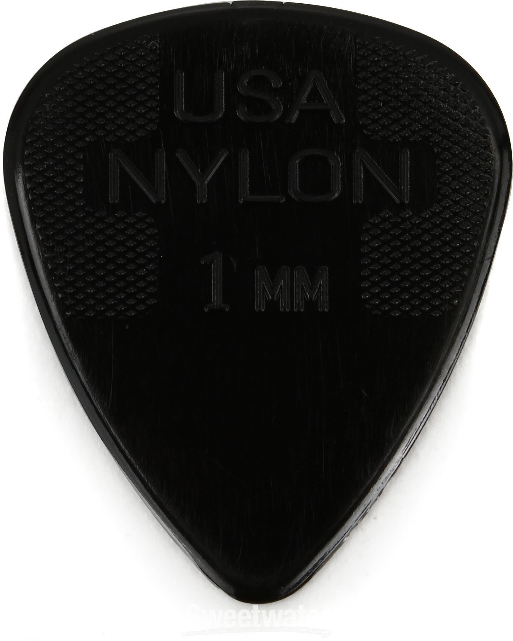 Dunlop 44P100 Nylon Standard Guitar Picks - 1.0mm Black (12-pack