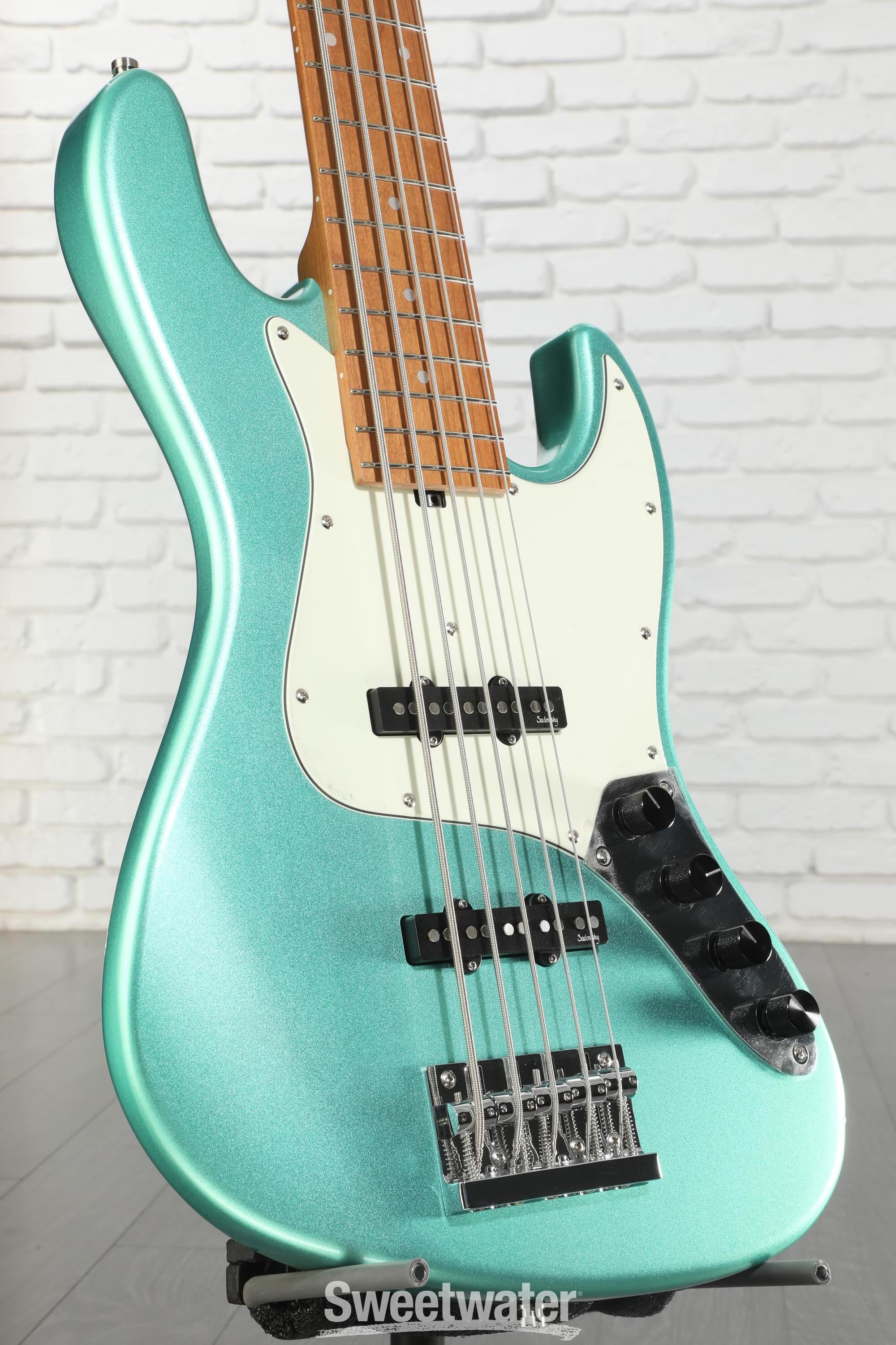 Sadowsky MetroExpress 21-fret Vintage JJ Bass, 5-string - Sage