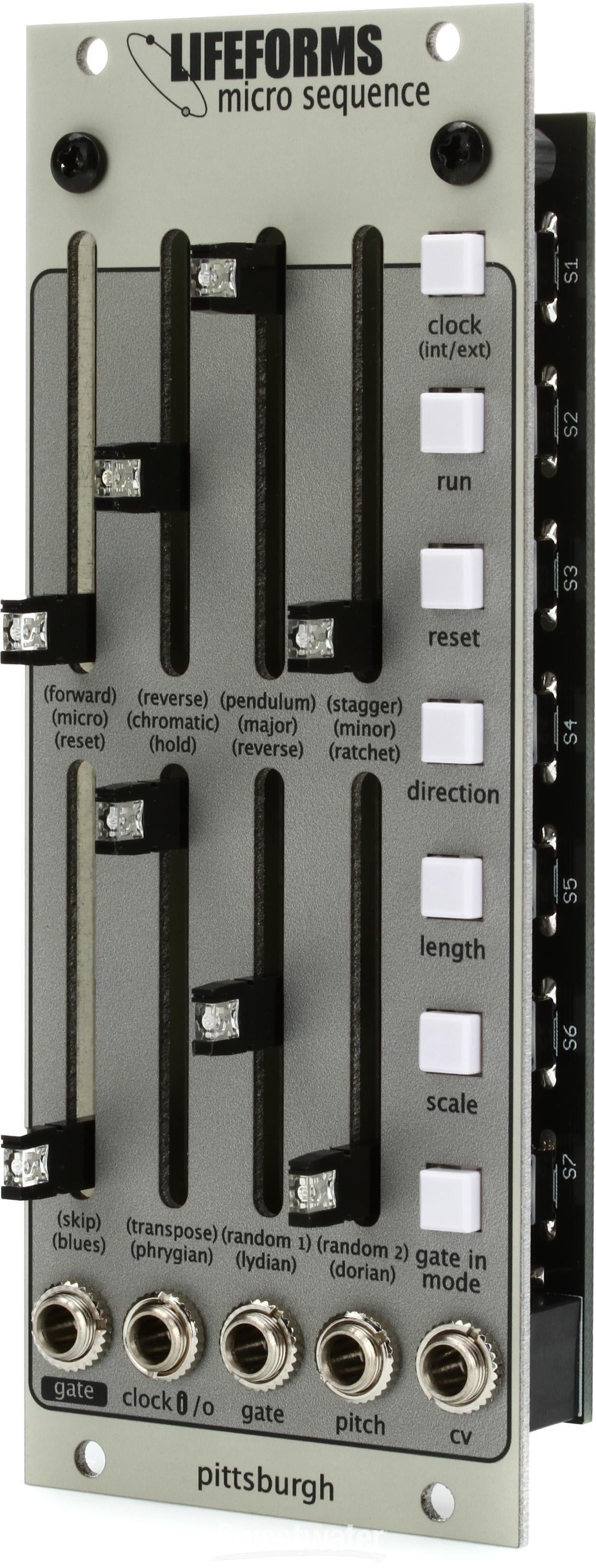 Pittsburgh Modular Lifeforms Micro Sequencer Eurorack CV/Gate Sequencer |  Sweetwater