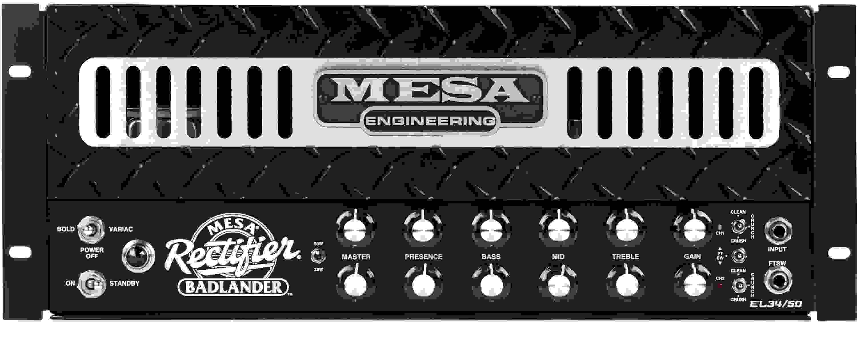 Mesa/Boogie Rectifier Badlander 50-watt Rackmount Tube Head