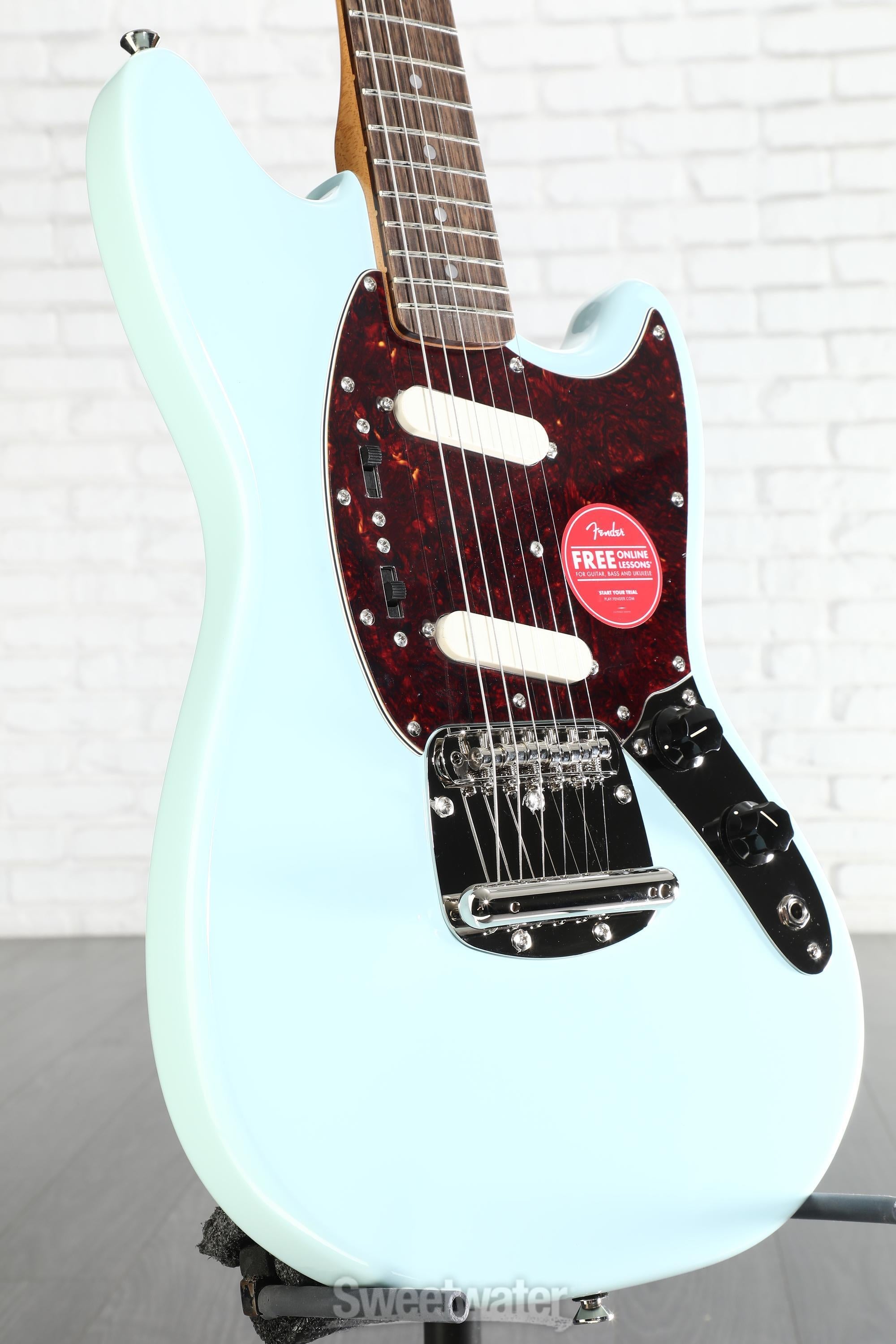 Photo of Squier Classic Vibe '60s Mustang Electric Guitar - Sonic Blue