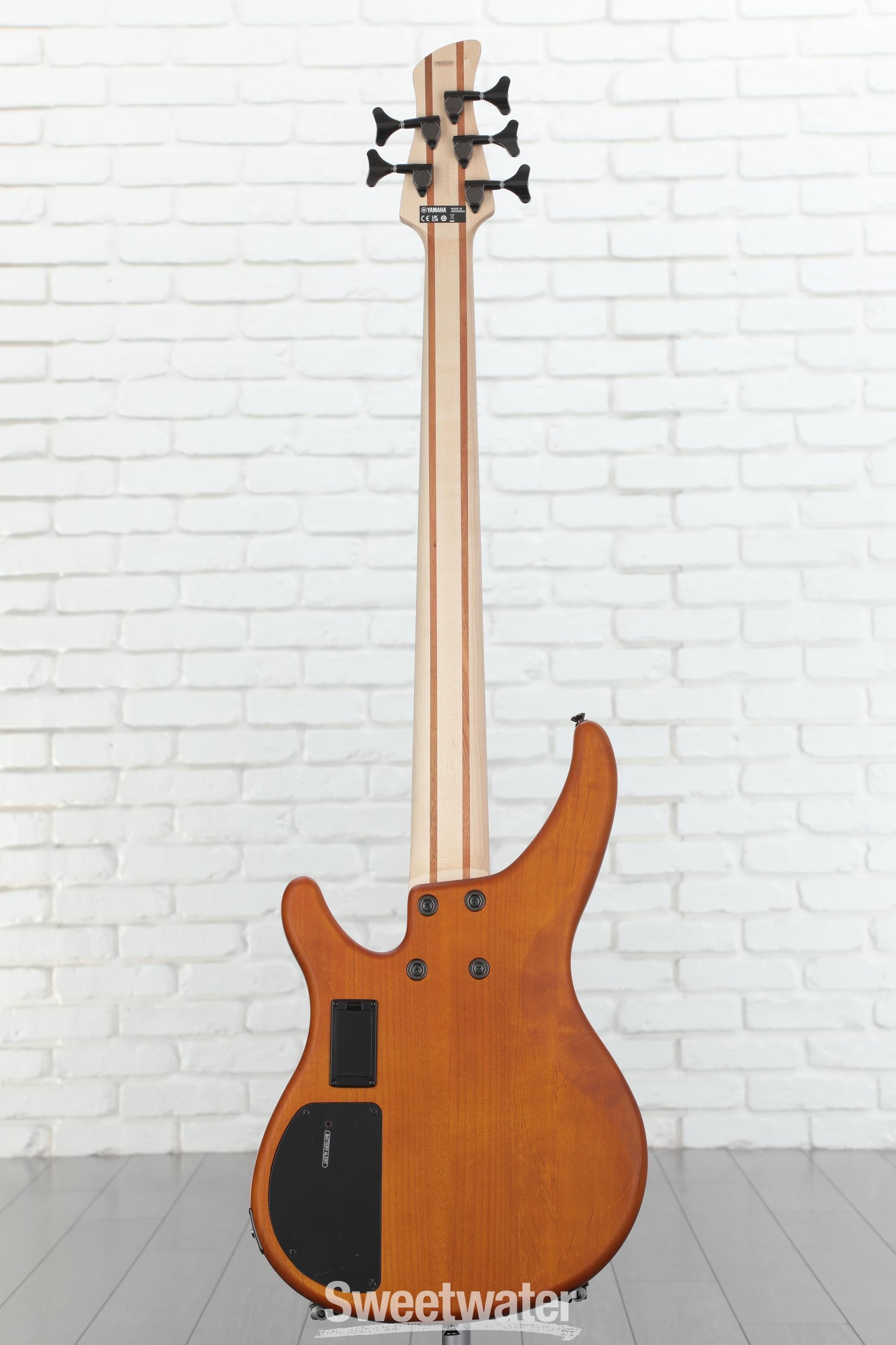 ベース Yamaha TRBX 605FM MA Yamaha TRBX 605FM 5-String Bass, Matte Amber w/ Rosewood *IN STOCK*