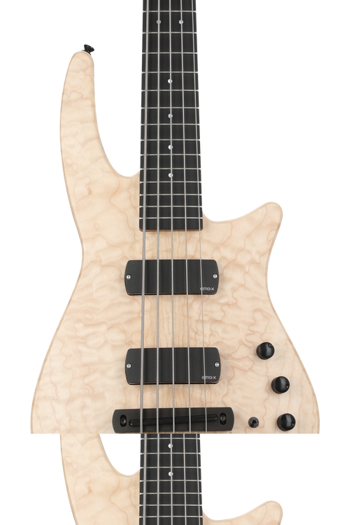 NS Design CR5 Radius Fretless Bass Guitar - Quilted Maple