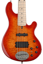 Photo of Lakland USA 55-94 Deluxe Quilted Maple Bass Guitar - Cherry Sunburst with Maple Fingerboard