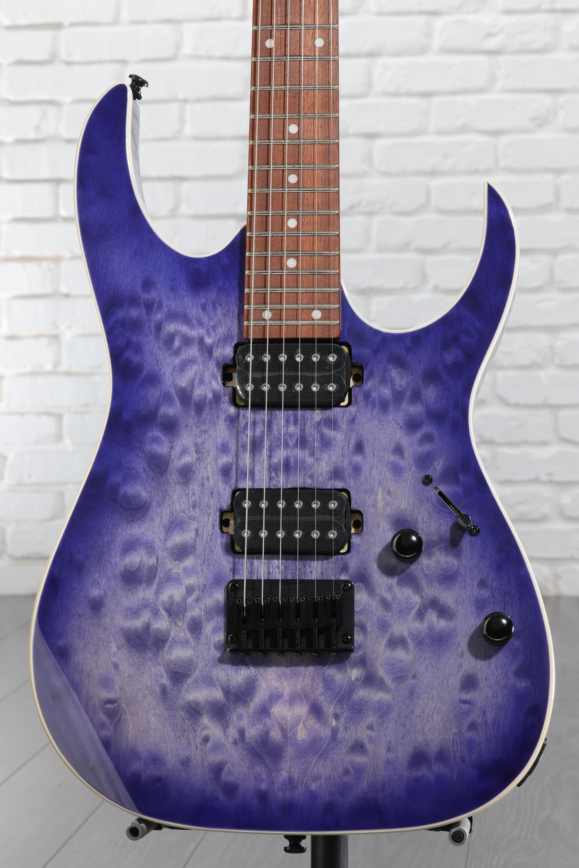 Ibanez RG421QM Electric Guitar - Cerulean Blue Burst | Sweetwater