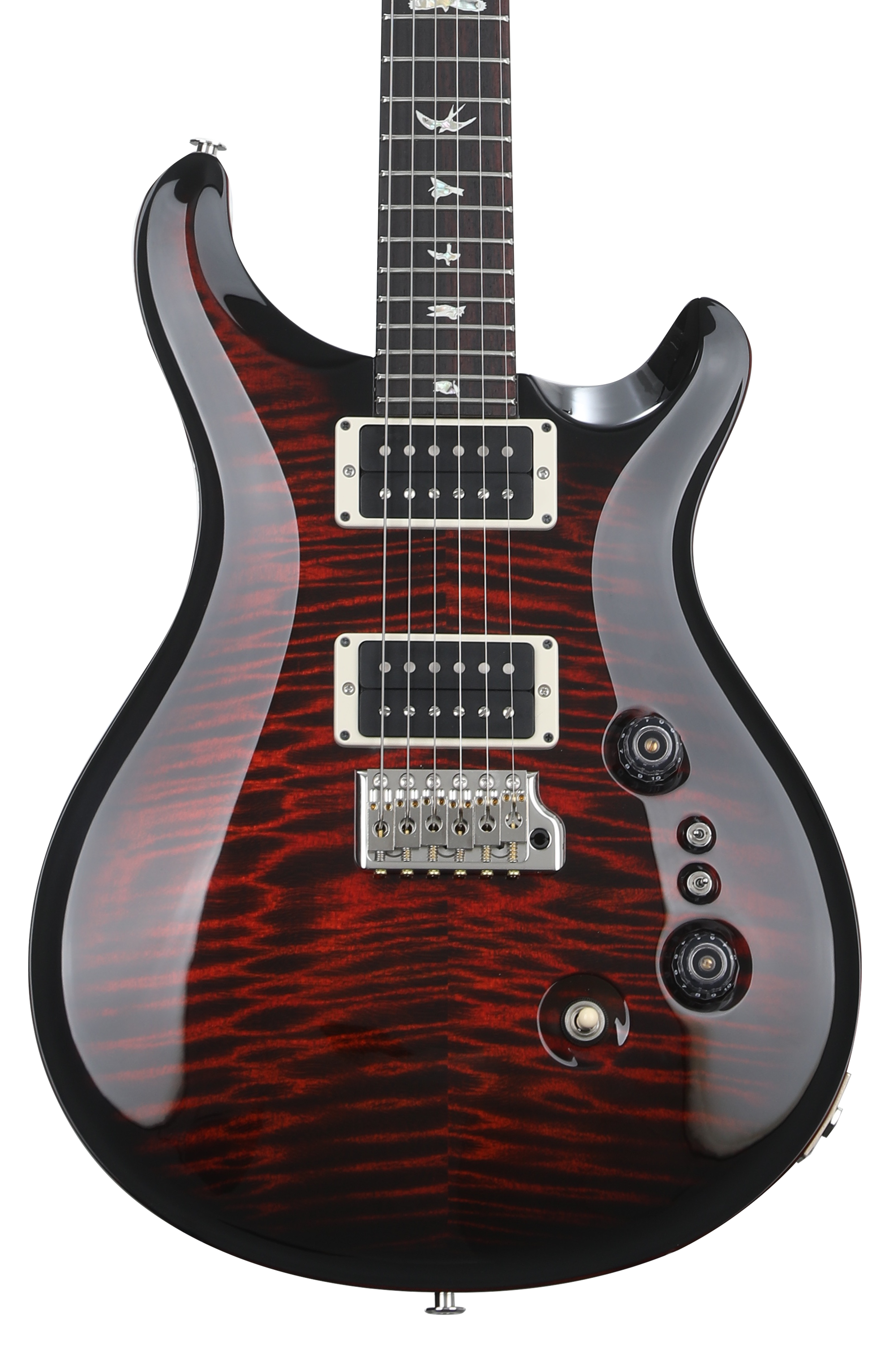 PRS Custom 24-08 Electric Guitar - Fire Smokeburst | Sweetwater