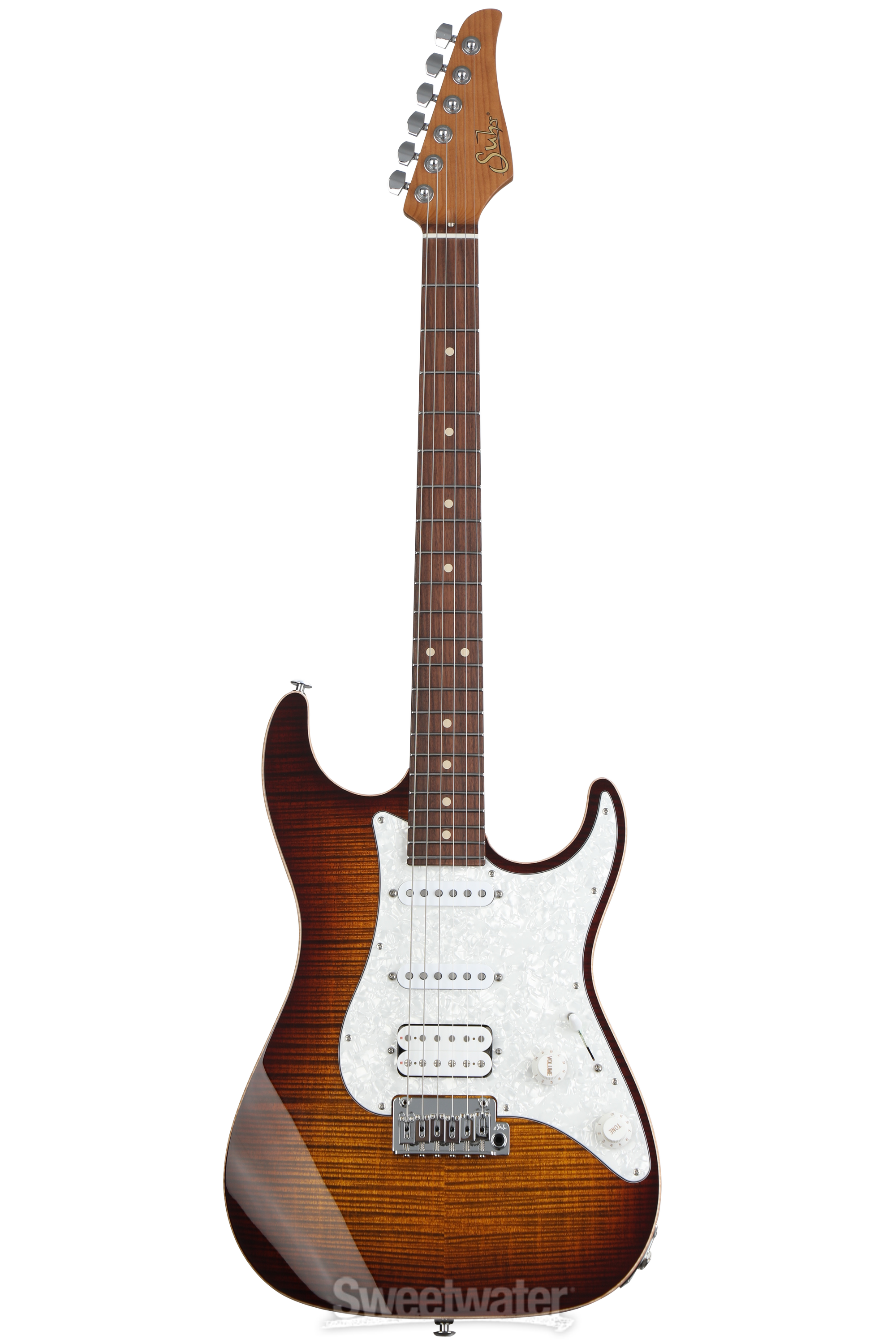 ギター Suhr JST Standard Plus Bengal Burst Suhr Standard Plus Electric Guitar - Bengal Burst with Pau