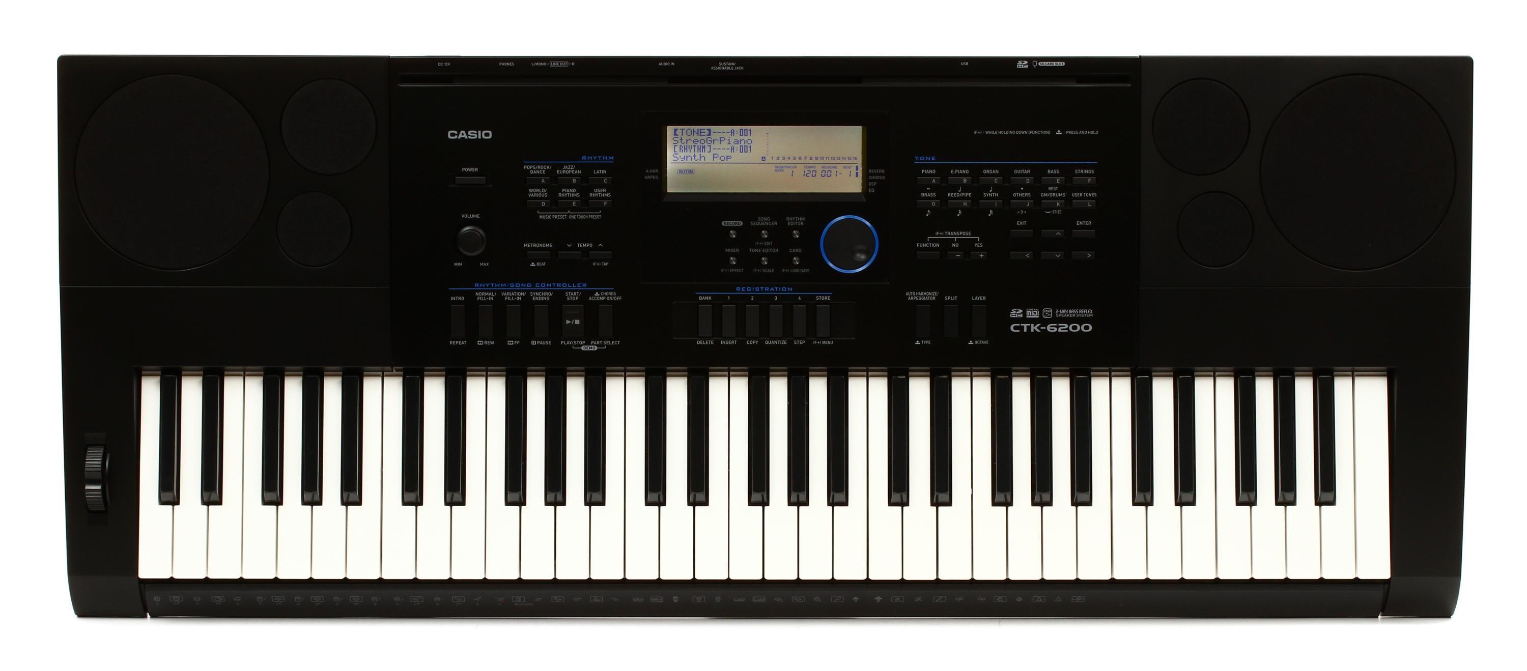 Casio CTK-6200 61-key Portable Arranger | Sweetwater