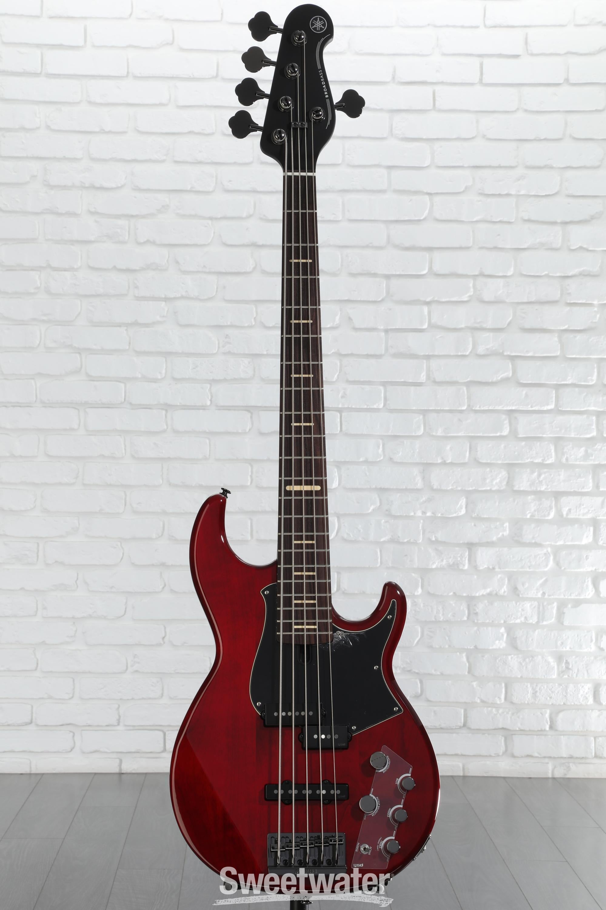 Yamaha BB735A 5-string Bass Guitar - Fired Red | Sweetwater
