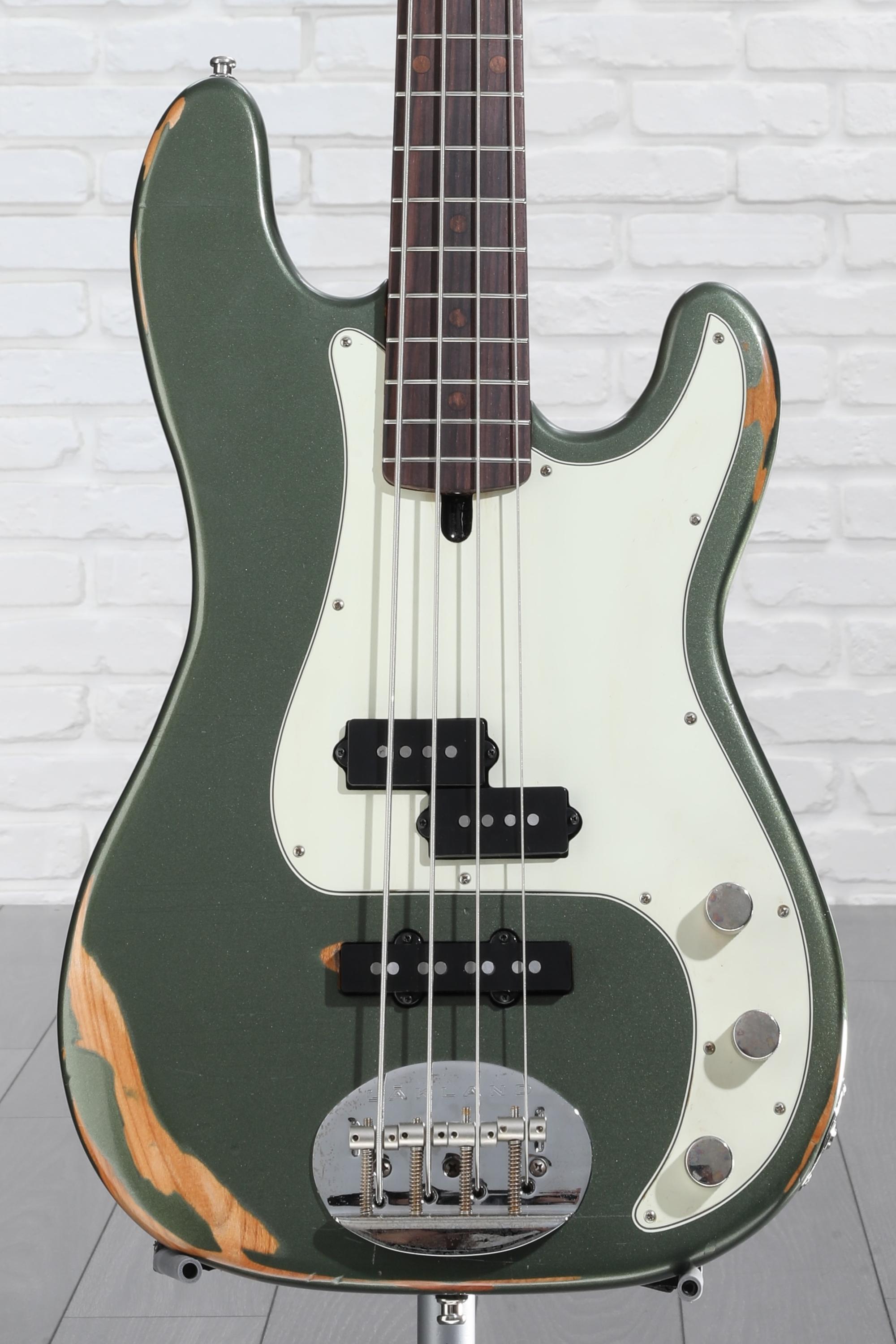 Lakland USA Classic 44-64 PJ Aged Bass Guitar - Sherwood Green - Sweetwater  Exclusive