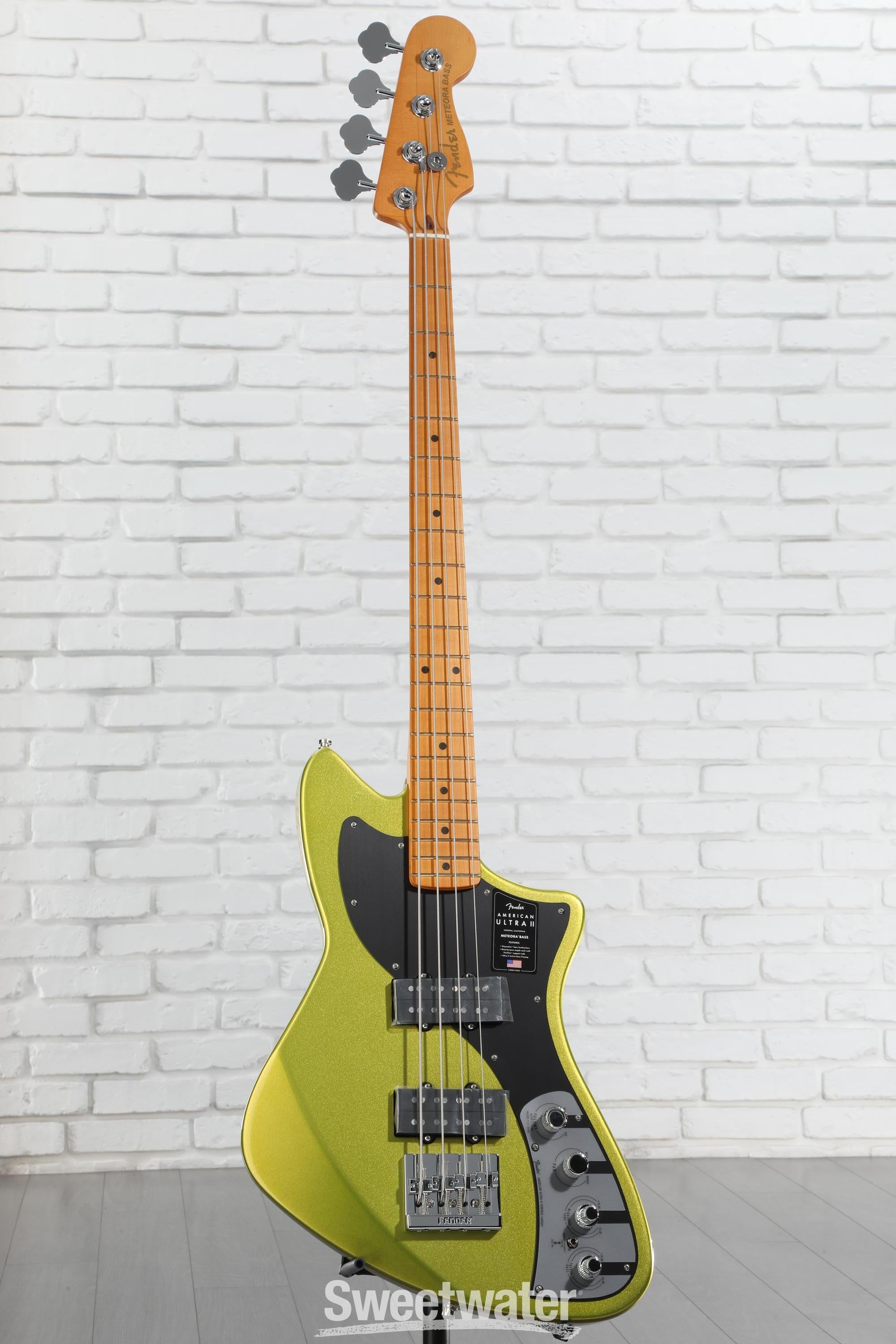 Fender American Ultra II Meteora Bass - Solar Flare, Maple