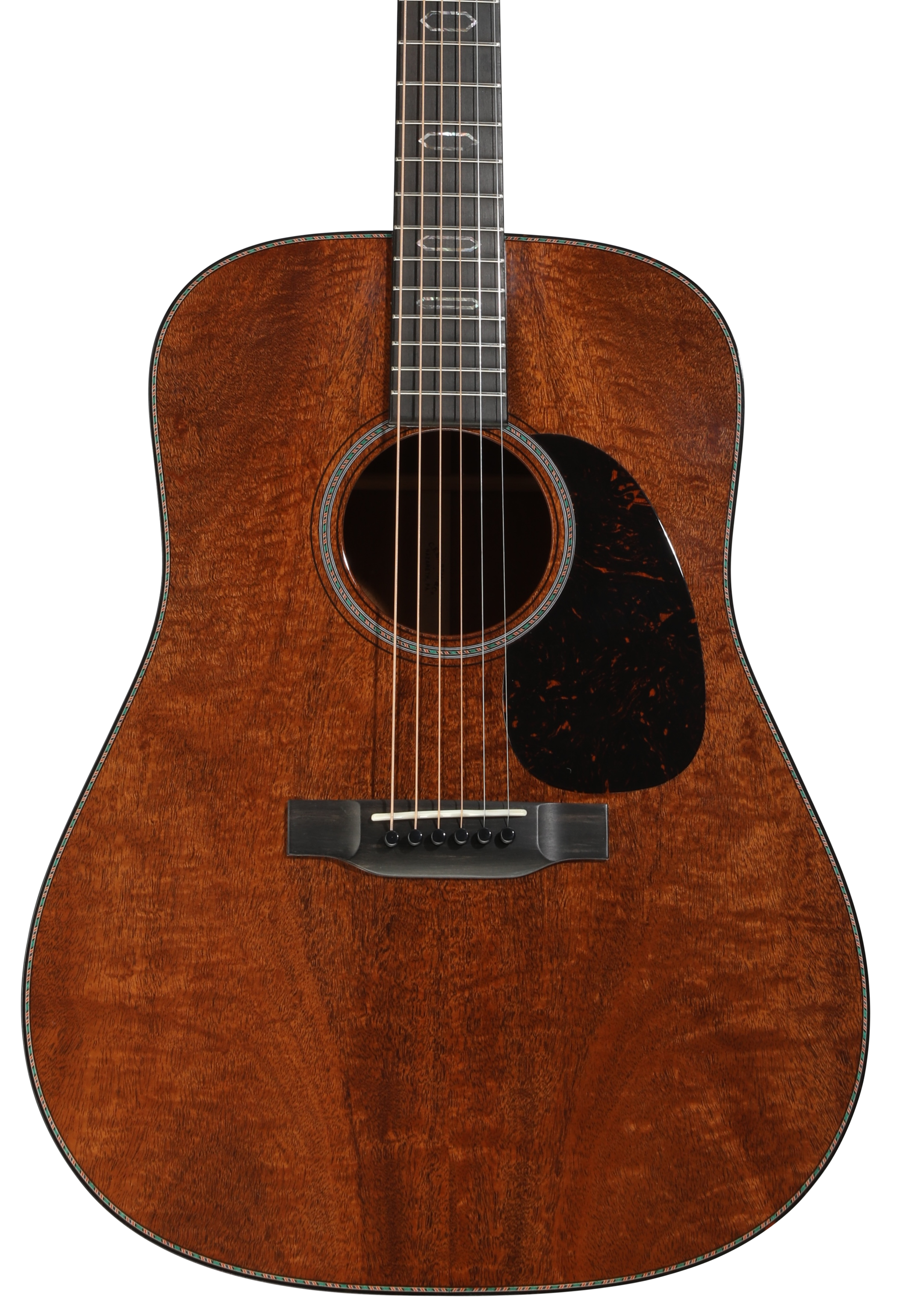 Martin Custom Shop D-18 Flame Mahogany Acoustic Guitar - Natural