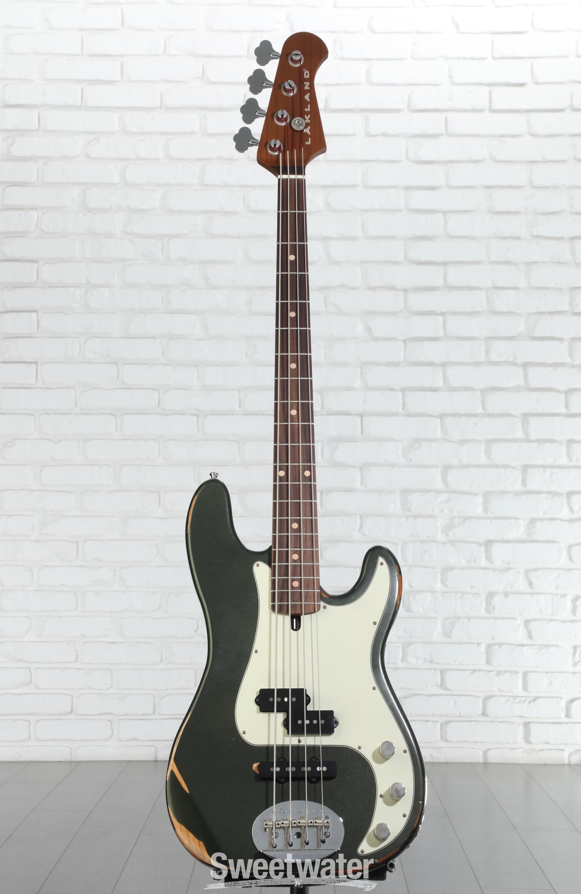 Lakland USA Classic 44-64 PJ Bass Guitar - Aged Sherwood Green