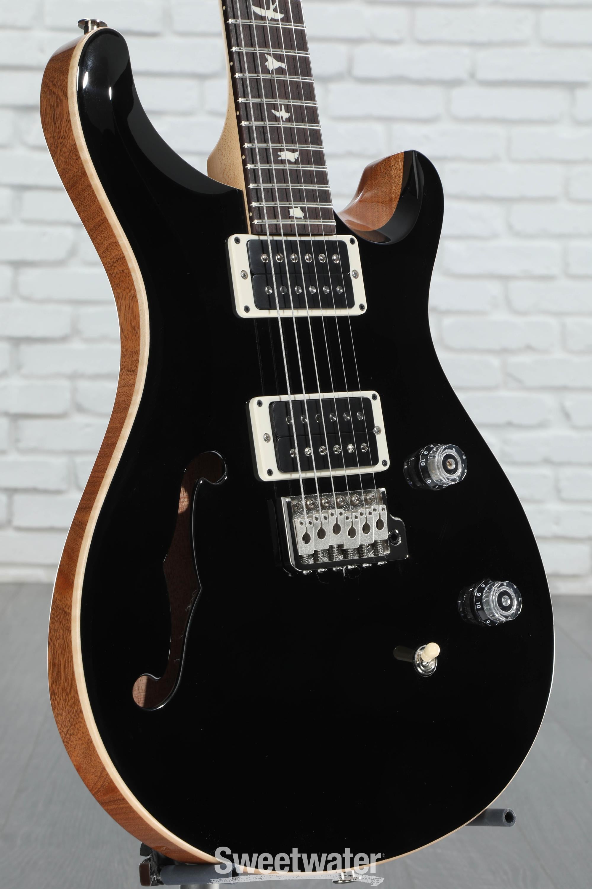 Photo of PRS CE 24 Semi-Hollow Electric Guitar - Black Top